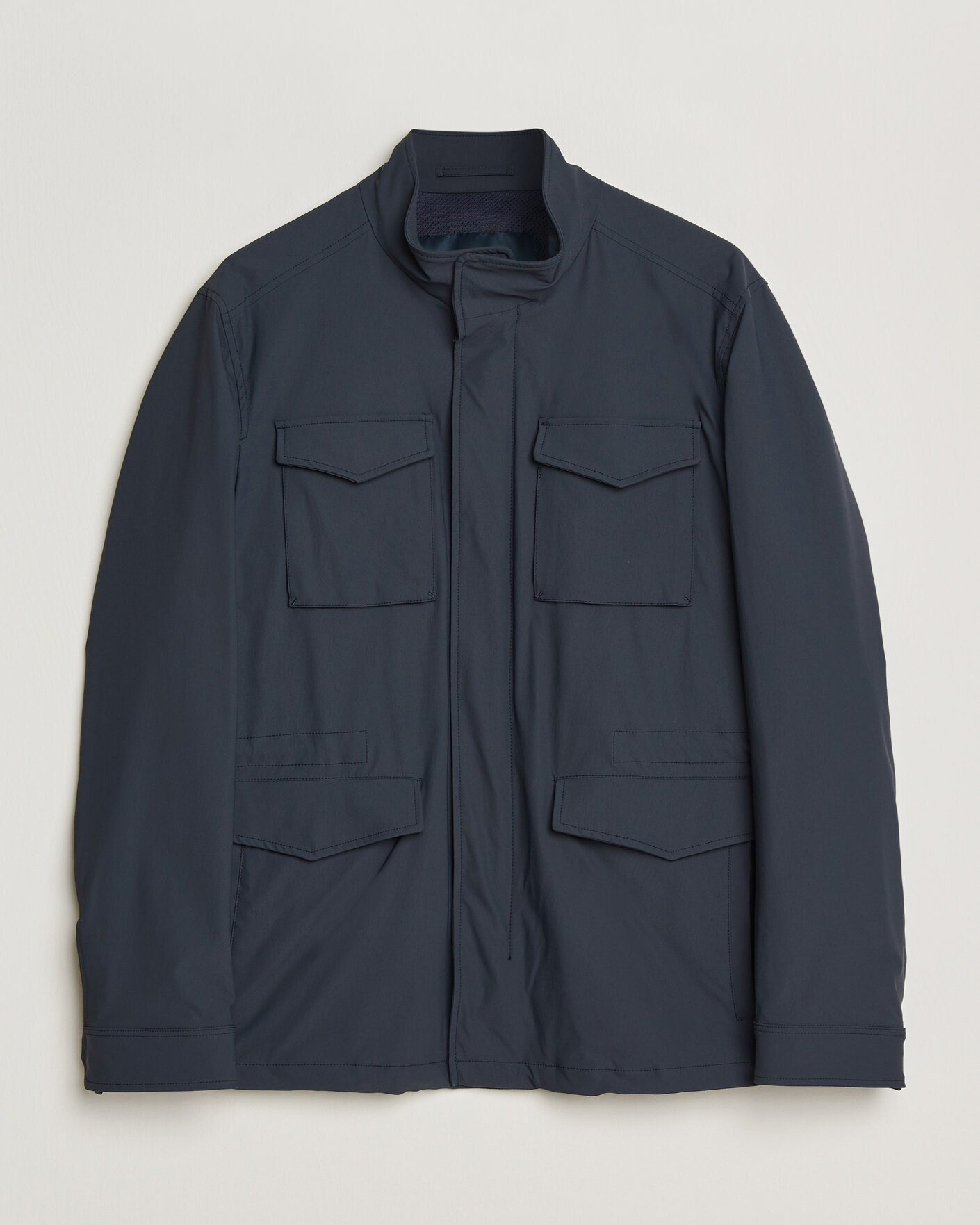 Hombres | Abrigos y chaquetas | Herno | Soft Nylon Field Jacket Navy