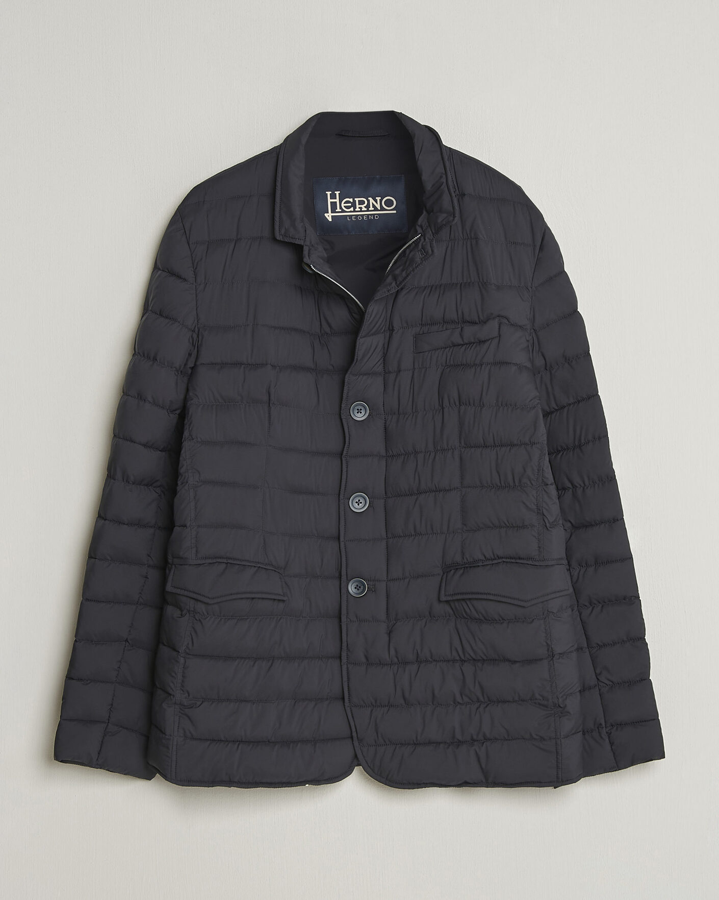 Hombres | Abrigos y chaquetas | Herno | Nuage Matt Nylon Blazer Navy