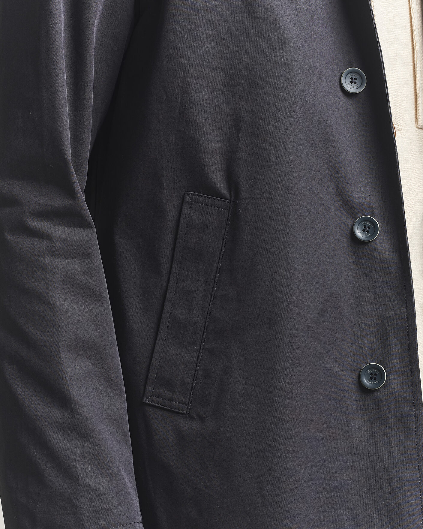 Hombres | Abrigos y chaquetas | Herno | Cotton Car Coat Navy