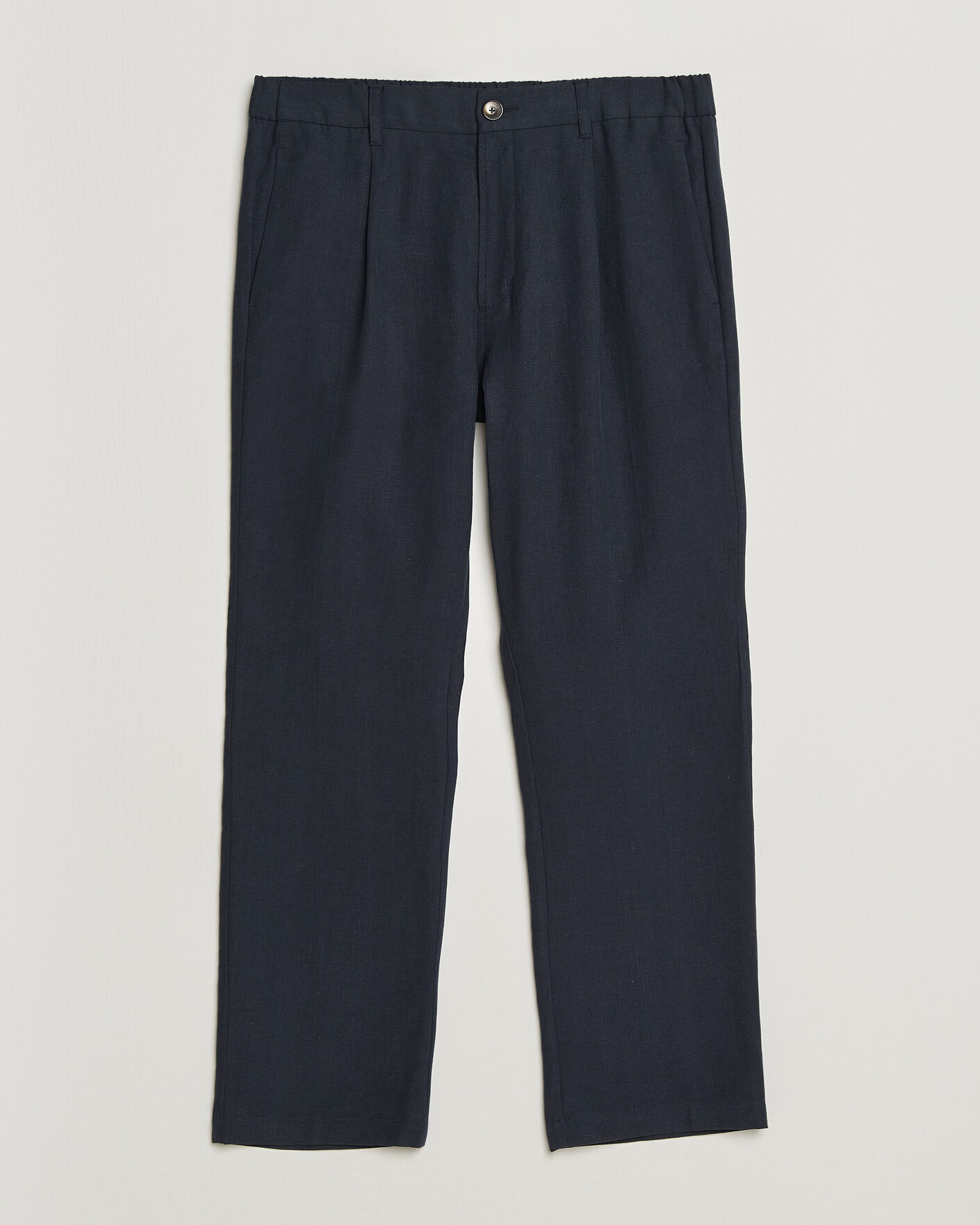 Hombres | Pantalones | Herno | Cotton/Linen Drawstring Pants Navy