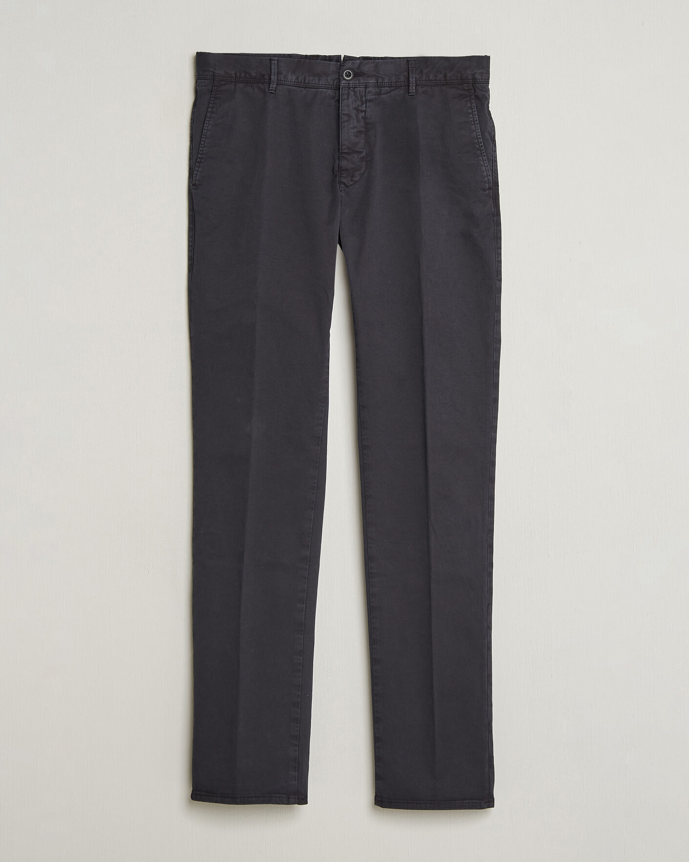 Hombres | Pantalones | Incotex | Slim Fit Garment Dyed Slacks Navy