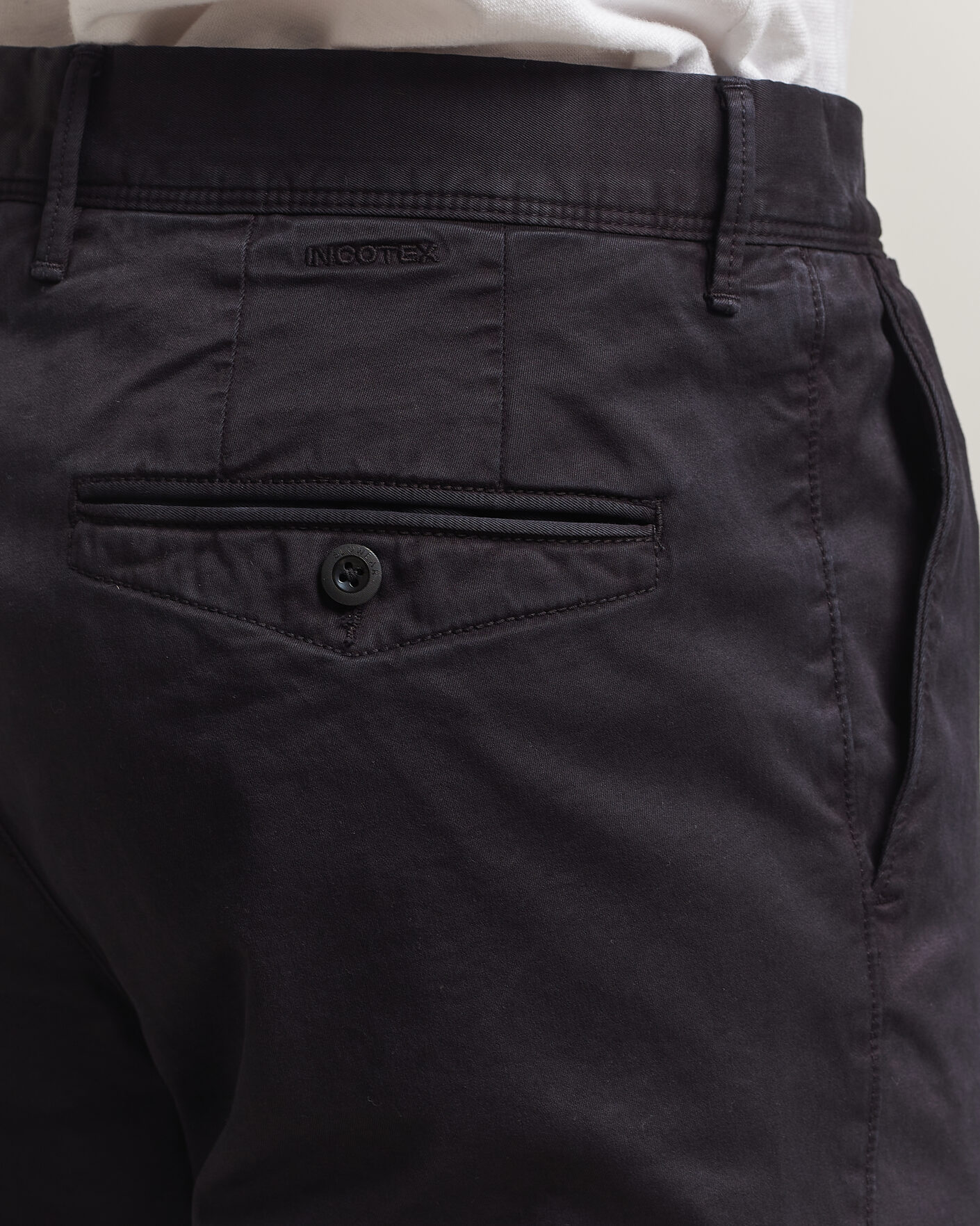 Hombres | Pantalones | Incotex | Regular Fit Garment Dyed Slacks Navy