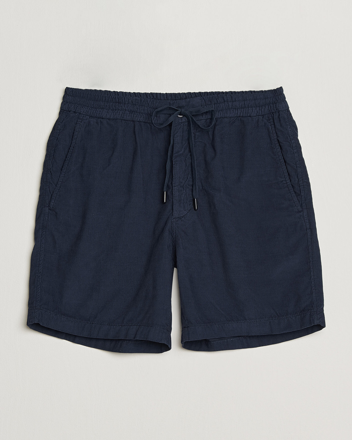 Hombres | Pantalones cortos | Incotex | Baby Corduroy Drawstring Shorts Navy