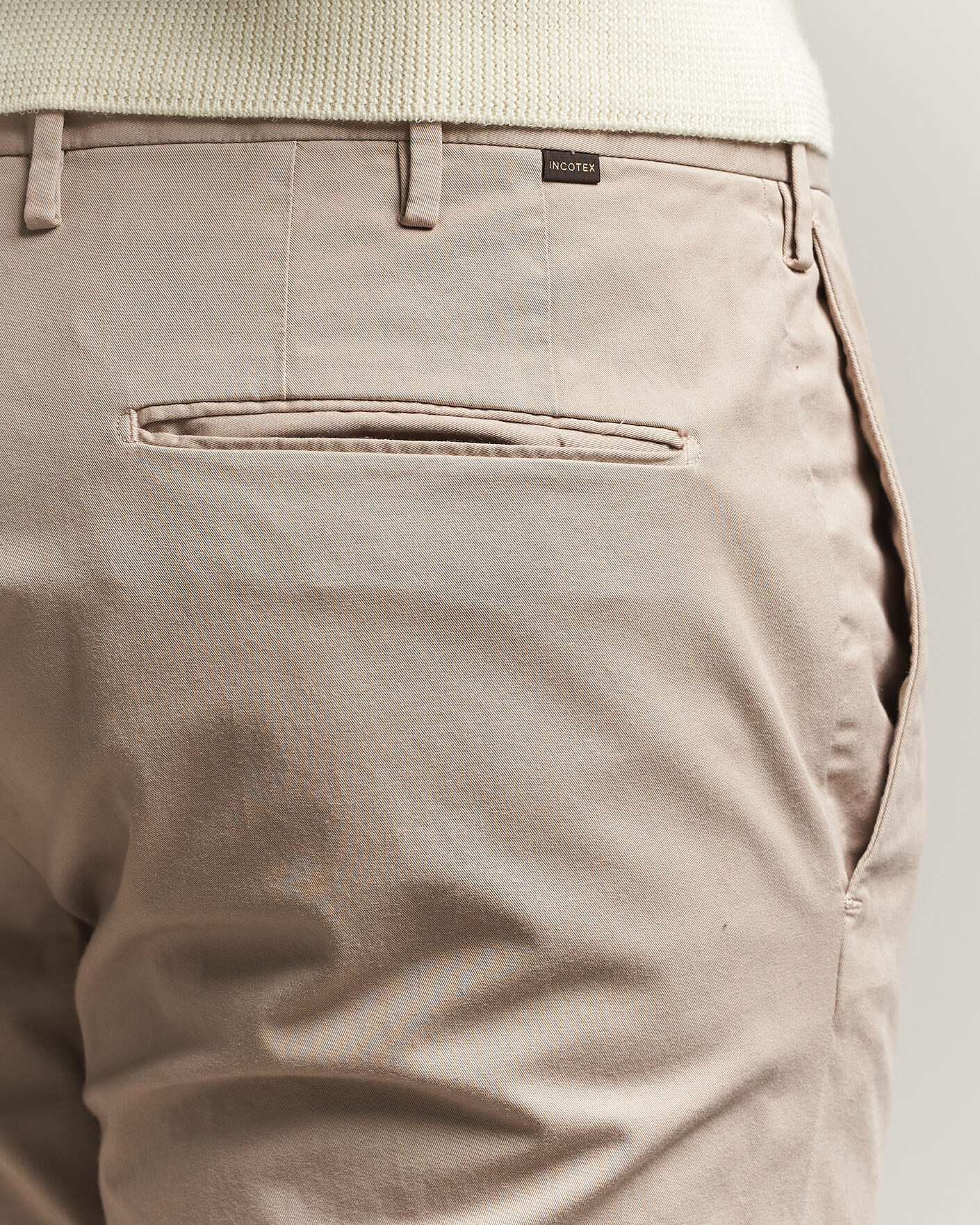 Hombres | Pantalones | Incotex | Slim Fit Comfort Chinos Sand