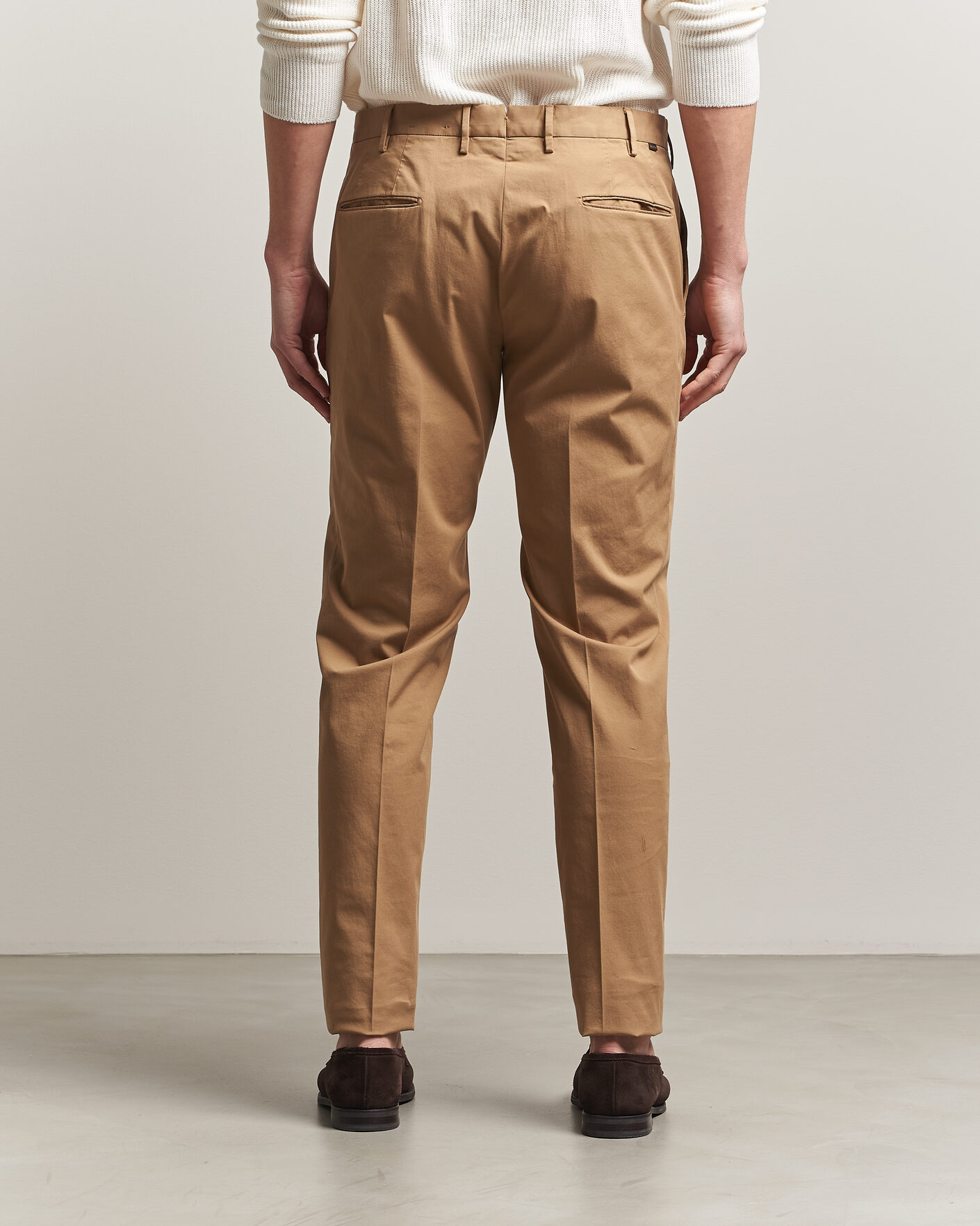 Hombres | Pantalones | Incotex | Slim Fit Comfort Chinos Khaki