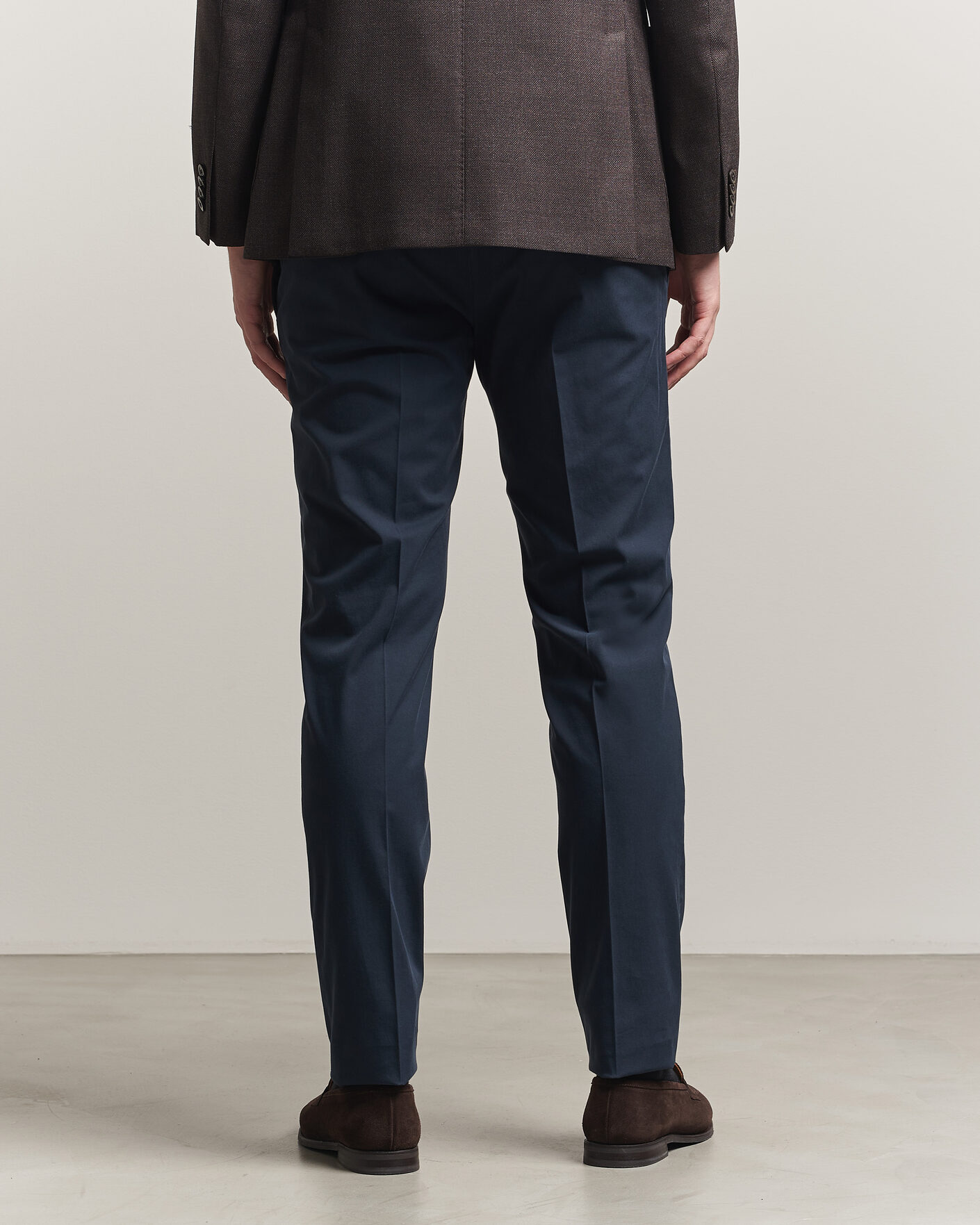 Hombres | Pantalones | Incotex | Slim Fit Comfort Chinos Navy