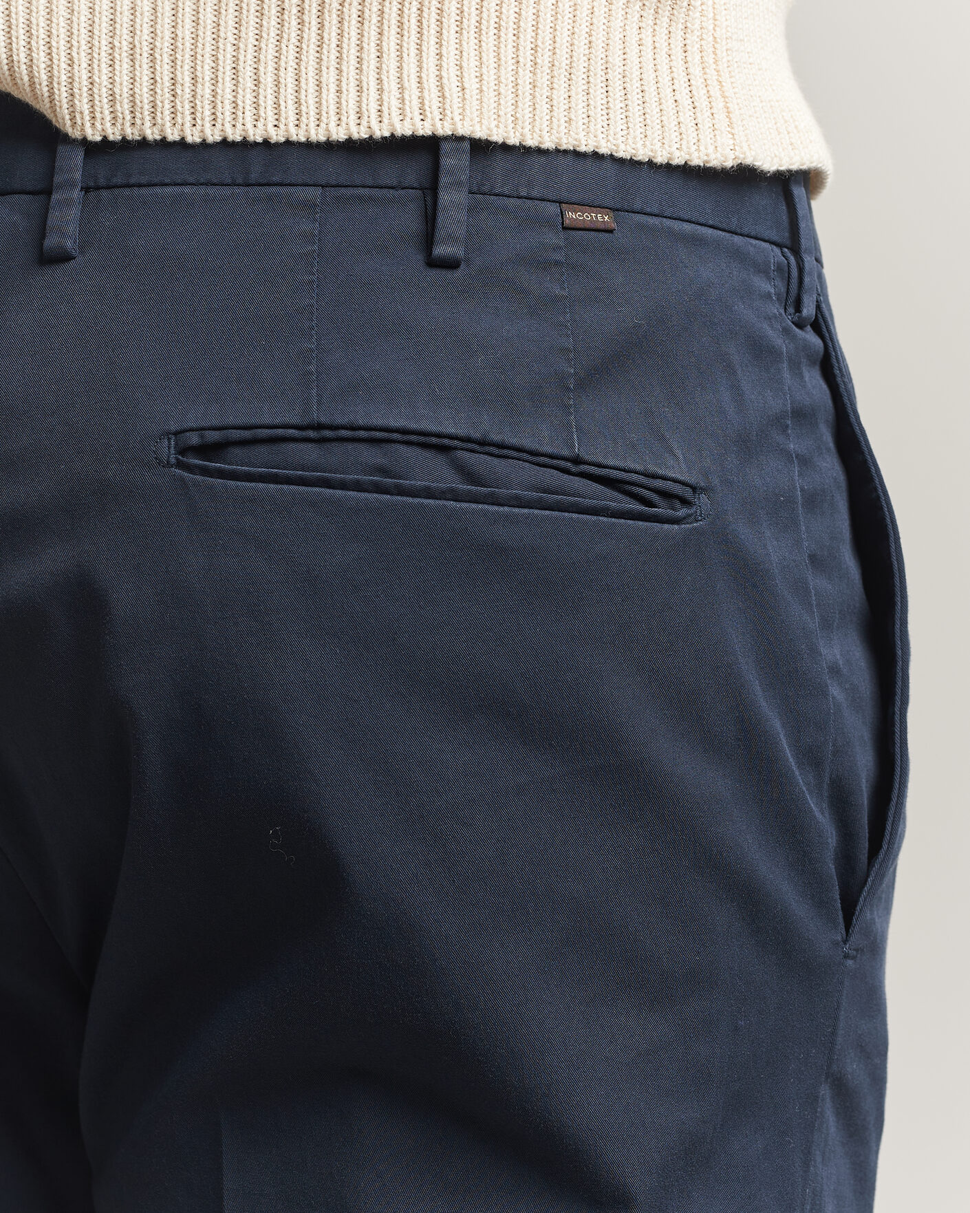 Hombres | Pantalones | Incotex | Slim Fit Comfort Chinos Navy