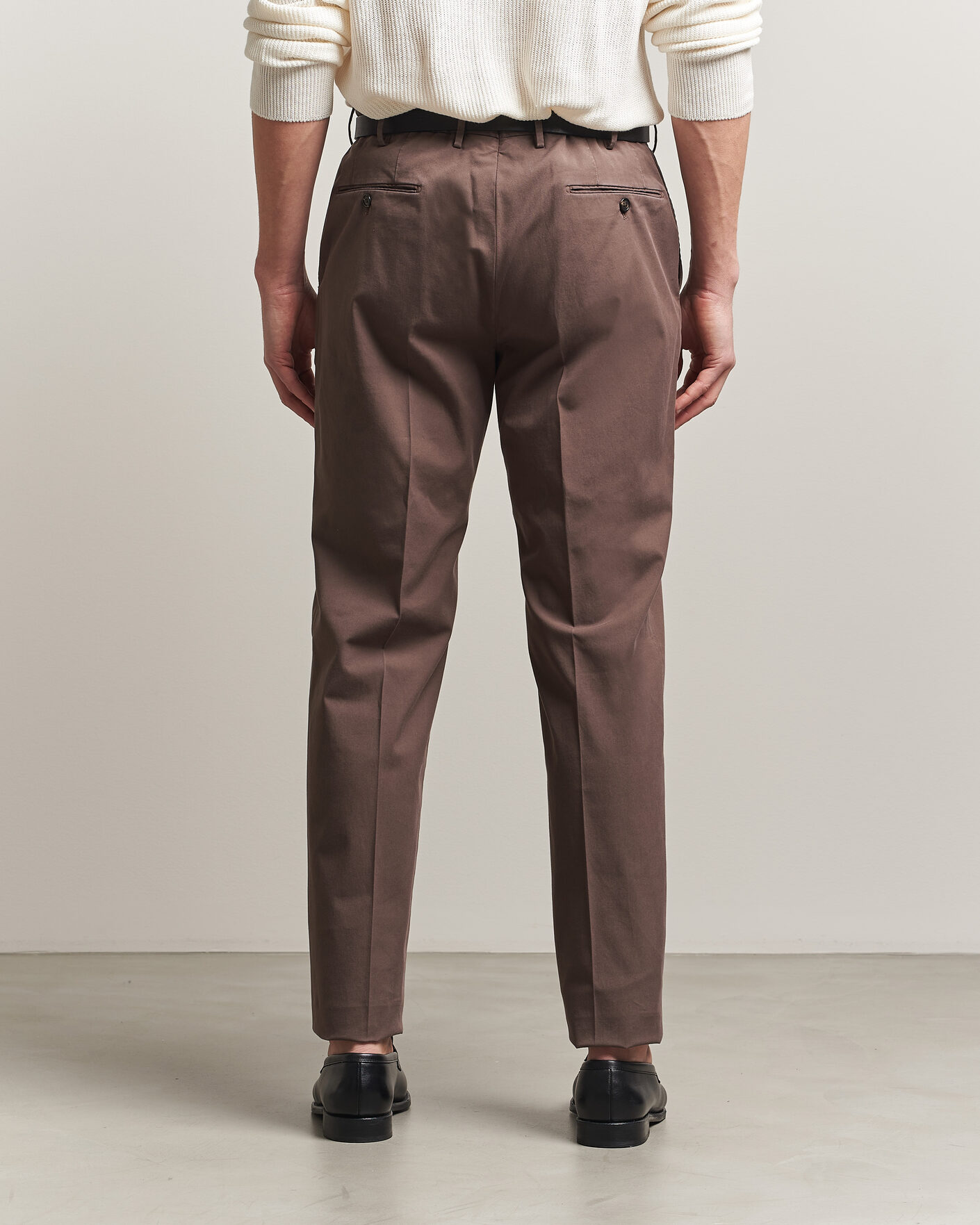 Hombres | Pantalones | Incotex | Regular Fit Comfort Chinos Dark Brown