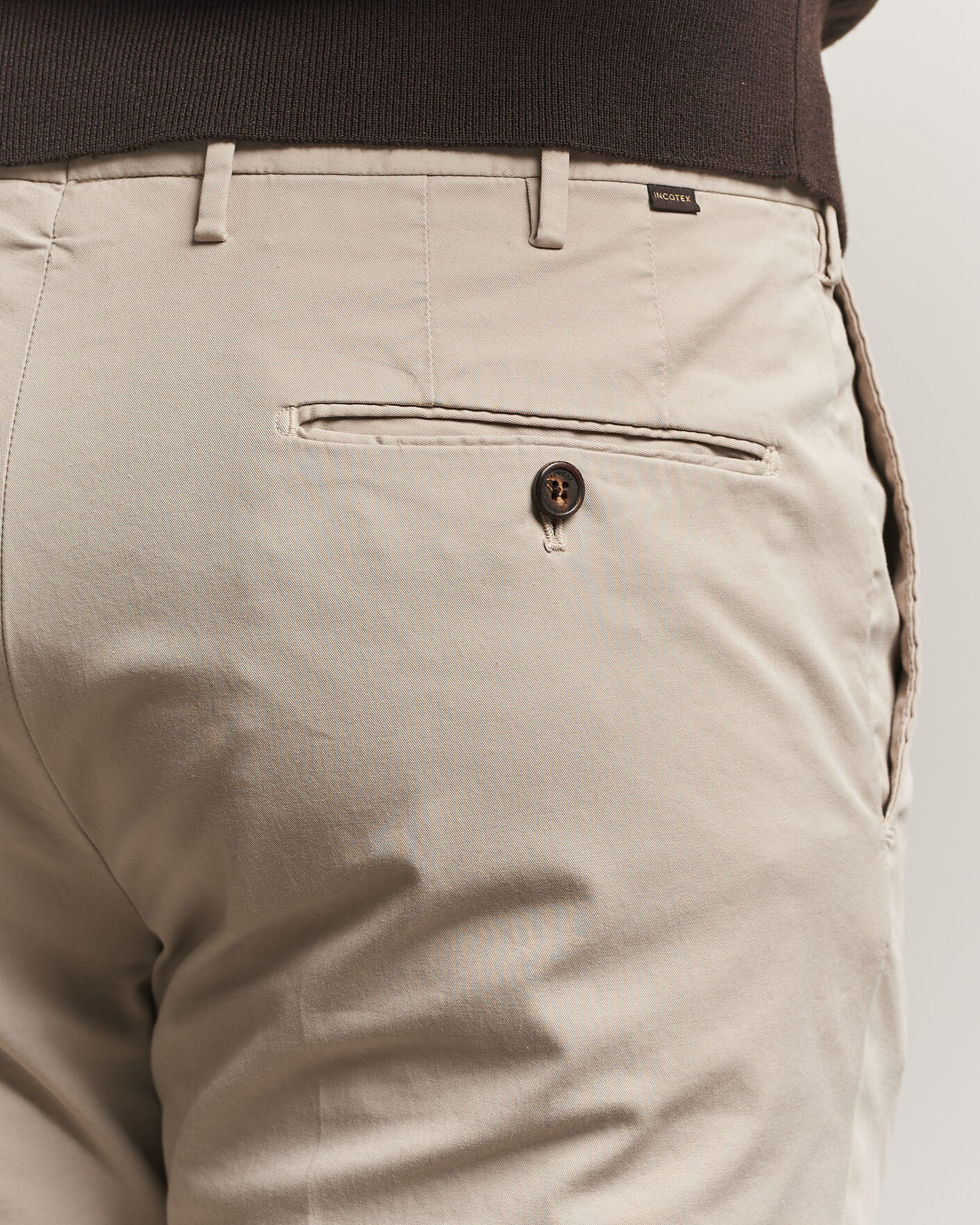 Hombres | Pantalones | Incotex | Regular Fit Comfort Chinos Sand