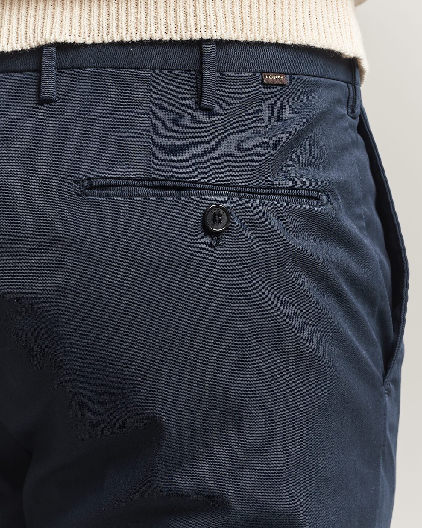 Hombres | Pantalones | Incotex | Regular Fit Comfort Chinos Navy