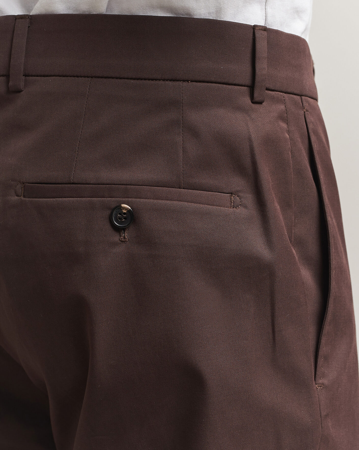 Hombres | Pantalones | Incotex | Regular Fit Flexgab Cotton Chinos Dark Brown