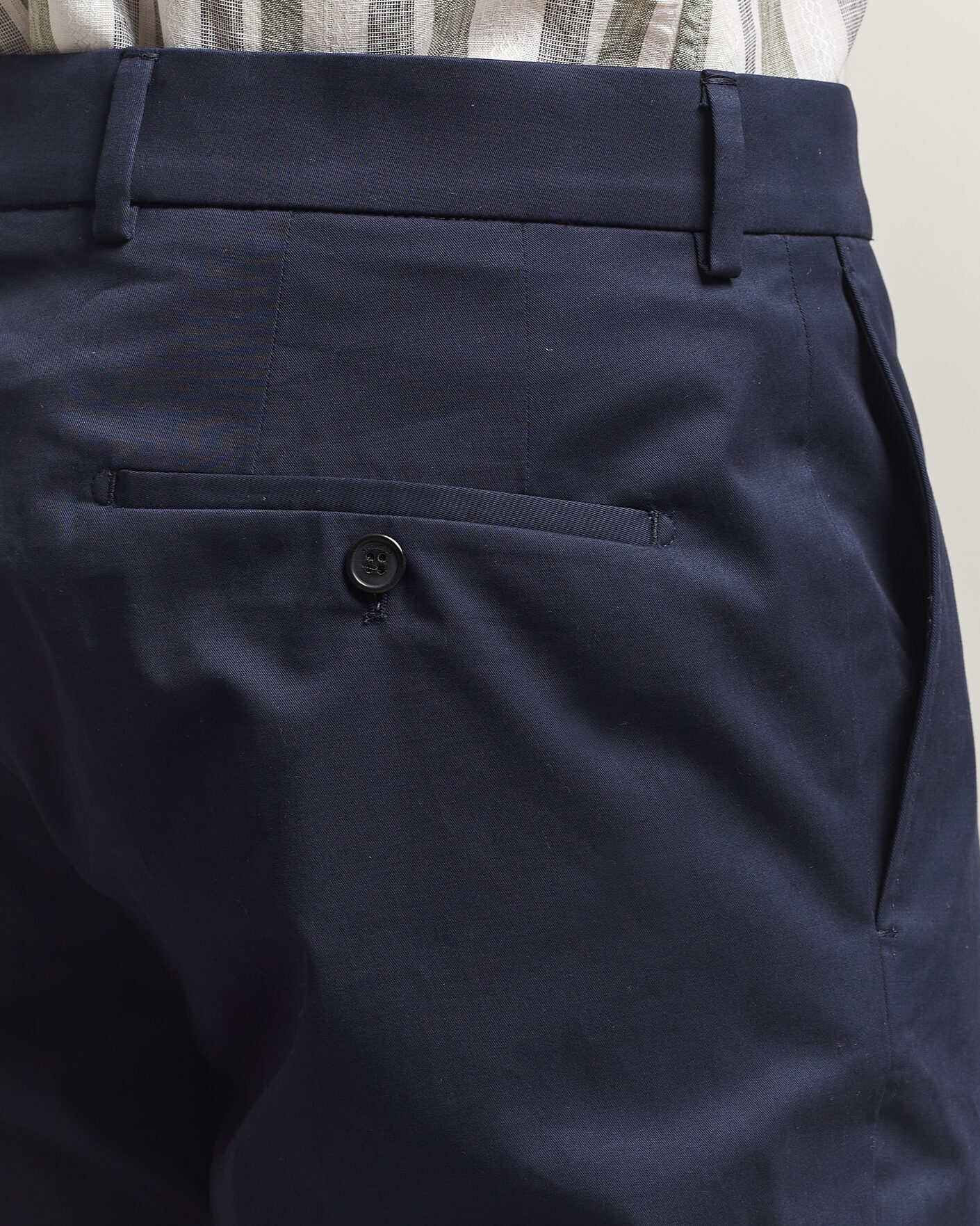 Hombres | Pantalones | Incotex | Regular Fit Flexgab Cotton Chinos Navy