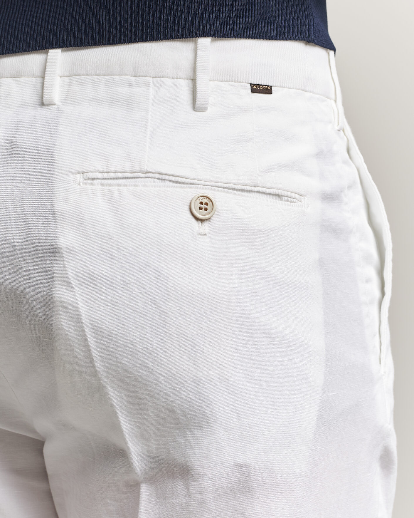 Hombres | Pantalones | Incotex | Regular Fit Chinolino Trousers White