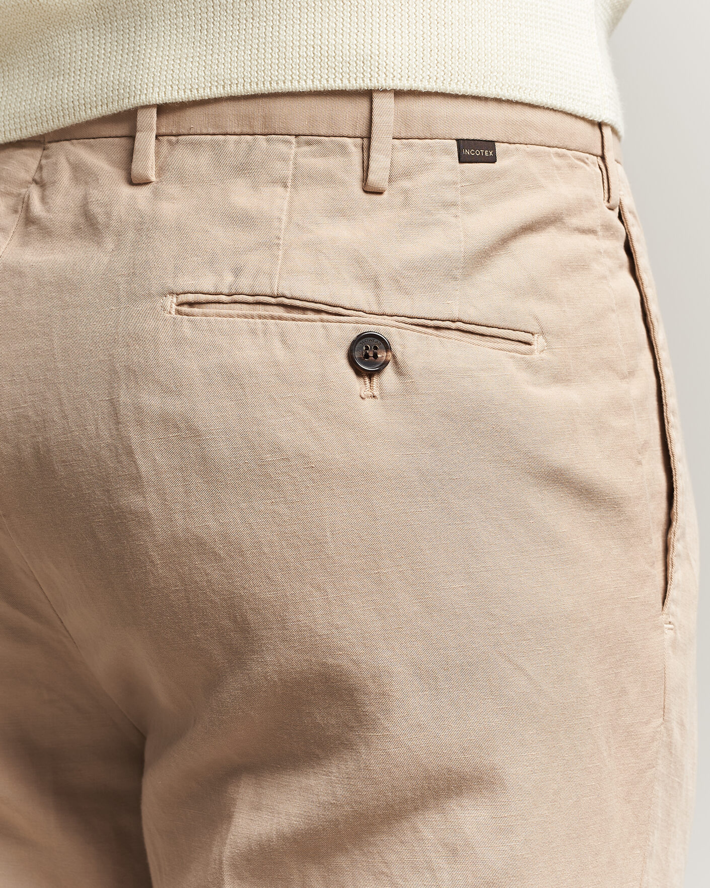 Hombres | Pantalones | Incotex | Regular Fit Chinolino Trousers Beige