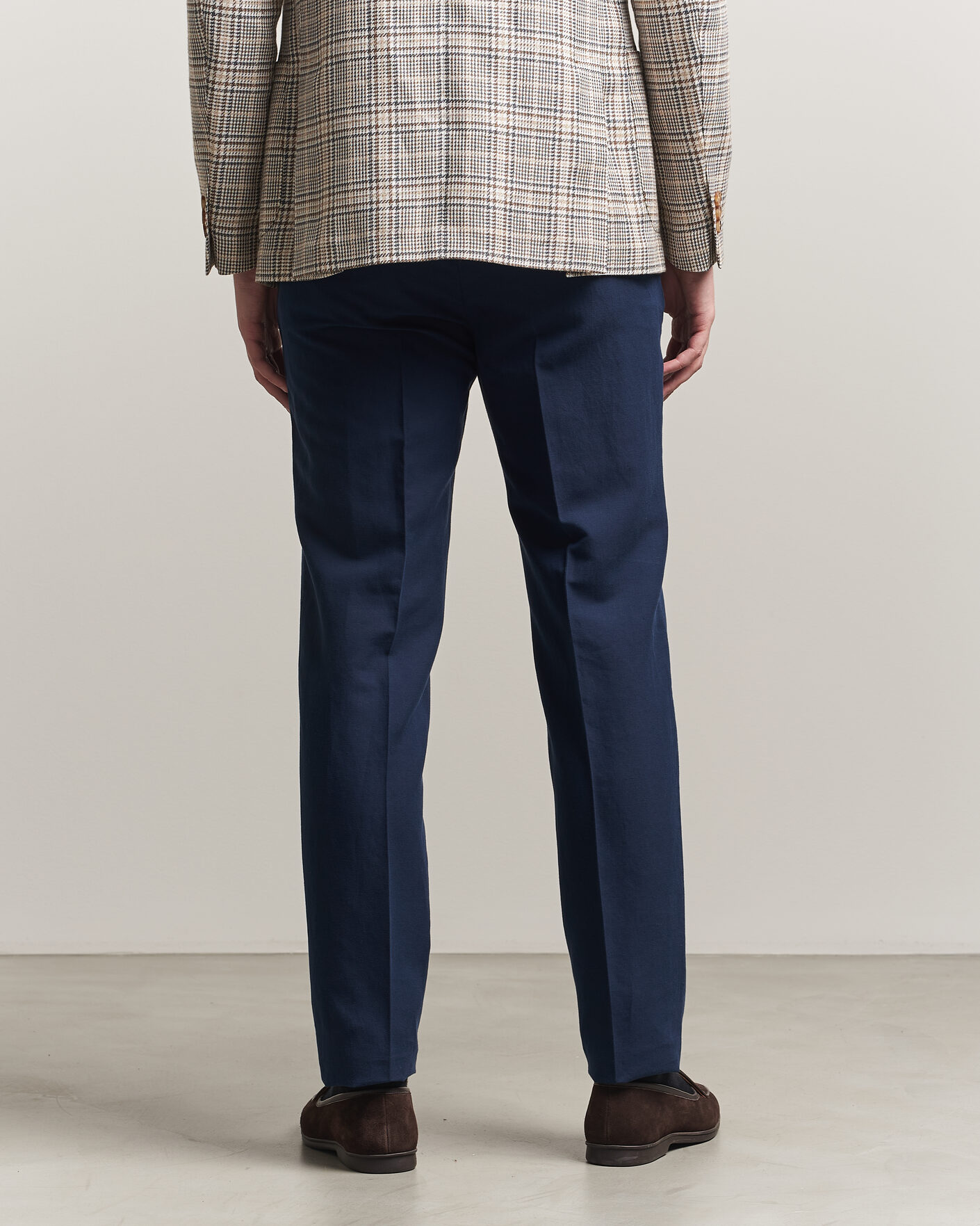 Hombres | Pantalones | Incotex | Regular Fit Chinolino Trousers Navy