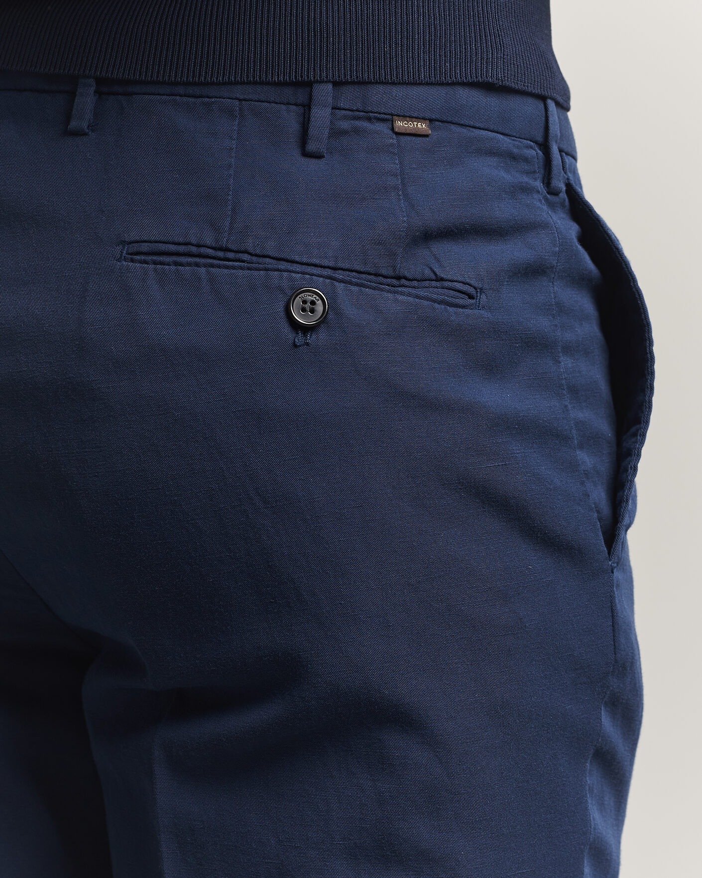 Hombres | Pantalones | Incotex | Regular Fit Chinolino Trousers Navy
