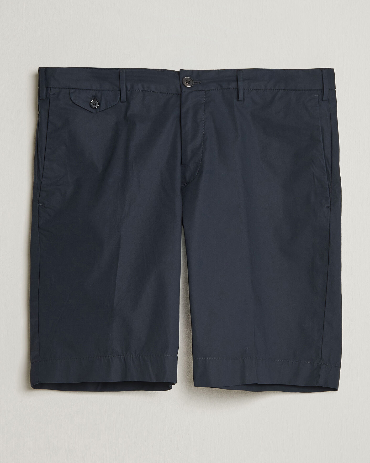 Hombres | Pantalones cortos | Incotex | Cotton Poplin Shorts Navy
