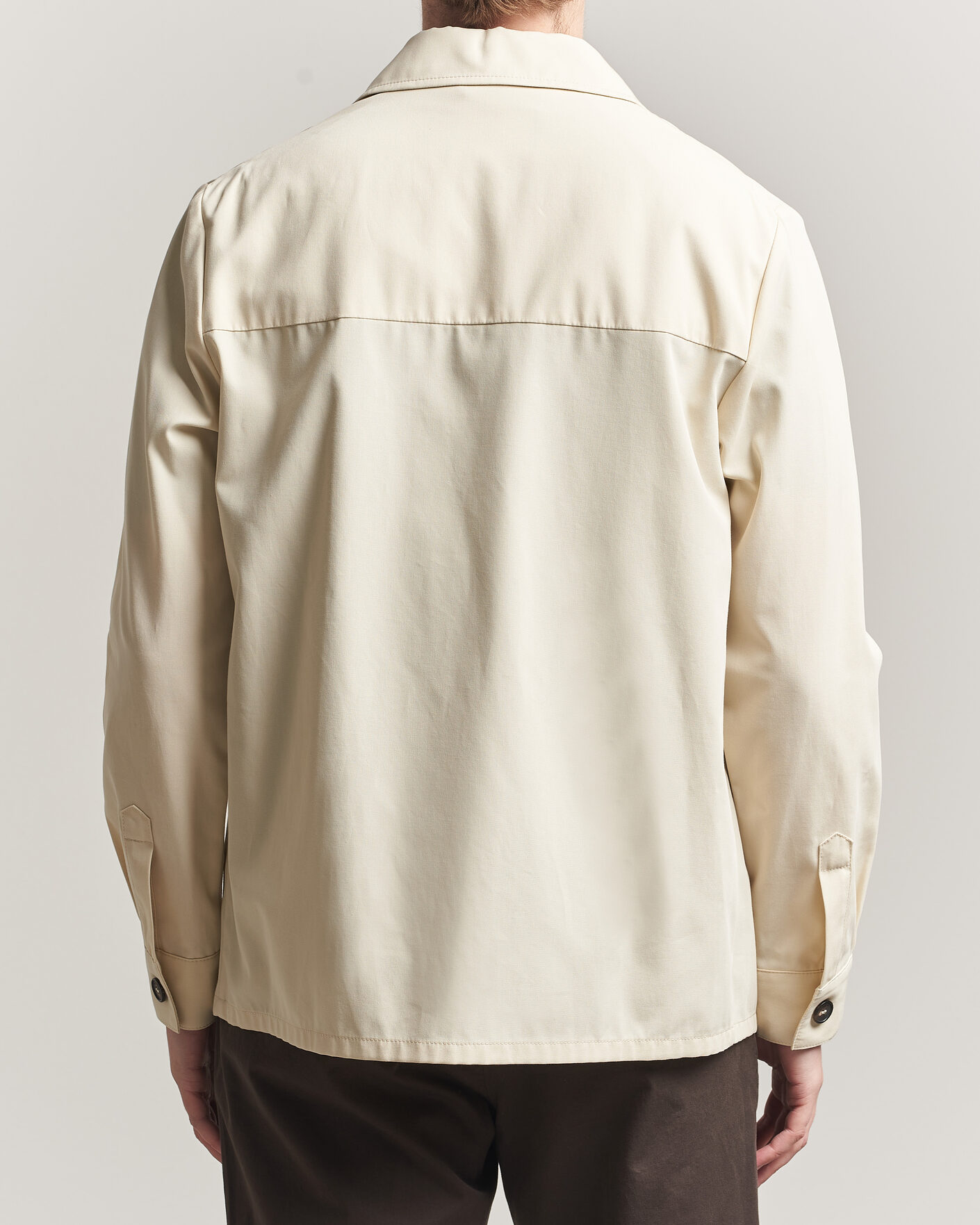Hombres | Camisas | Incotex | Ice Cotton Twill Overshirt Natural