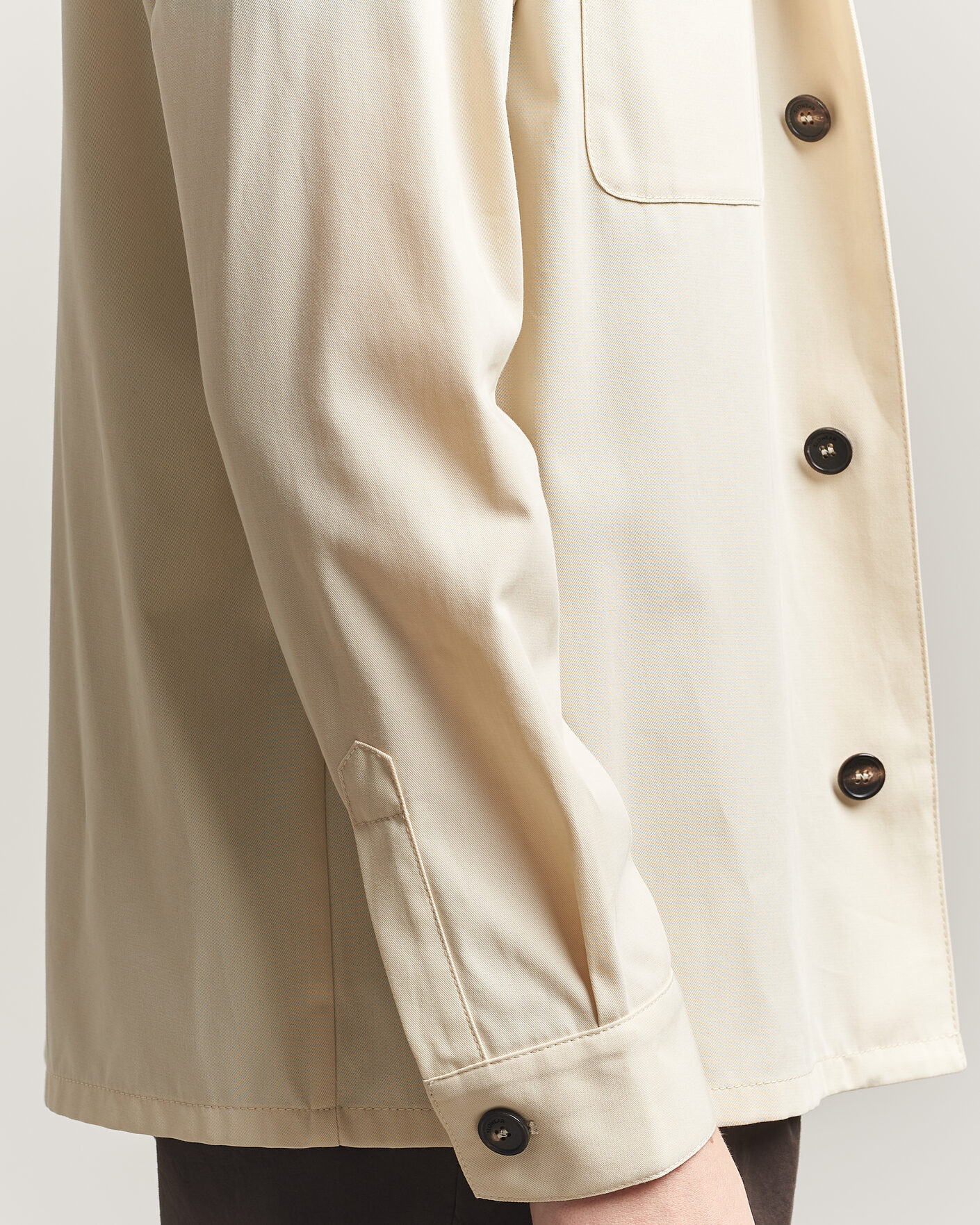 Hombres | Camisas | Incotex | Ice Cotton Twill Overshirt Natural