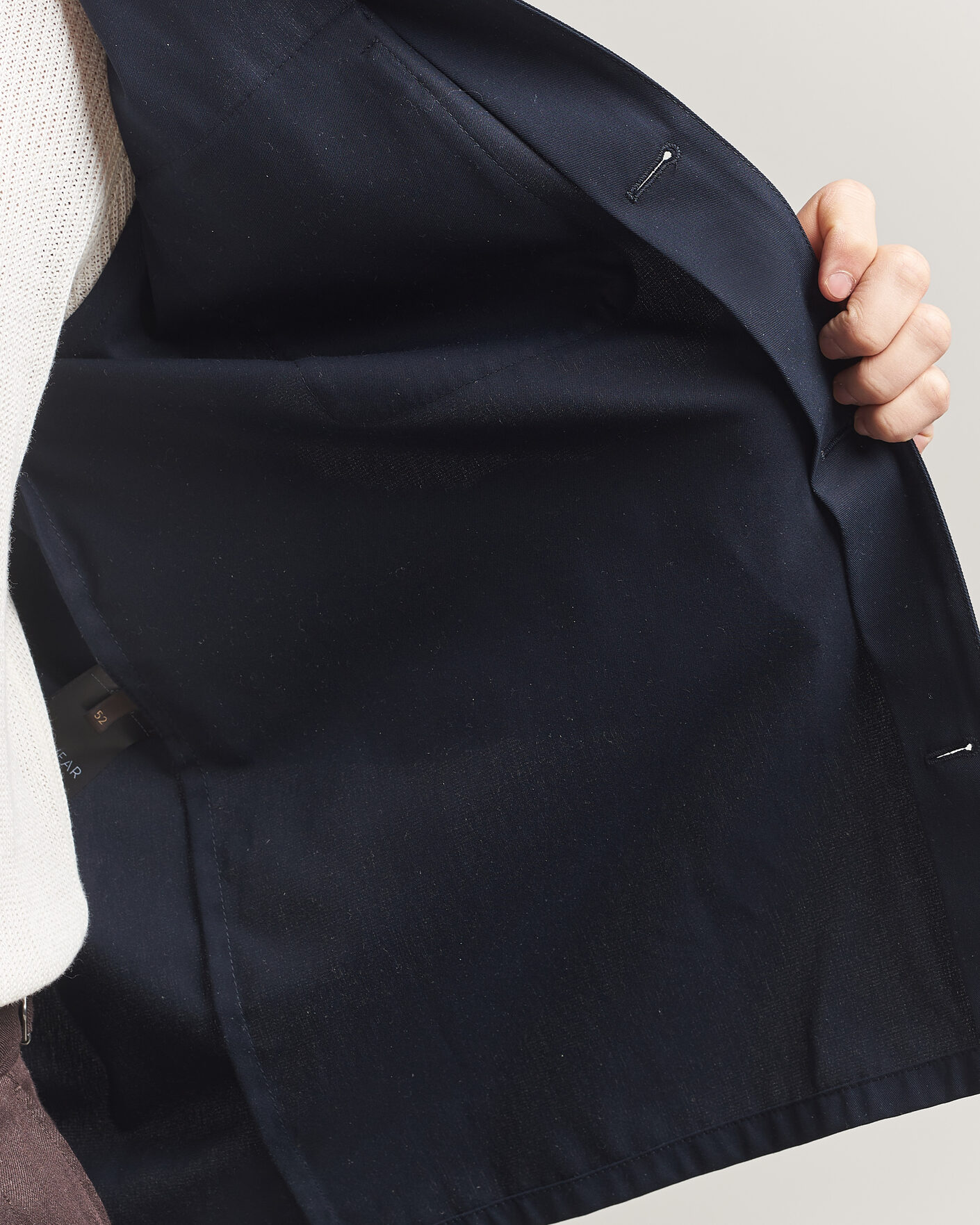 Hombres | Camisas | Incotex | Ice Cotton Twill Overshirt Navy