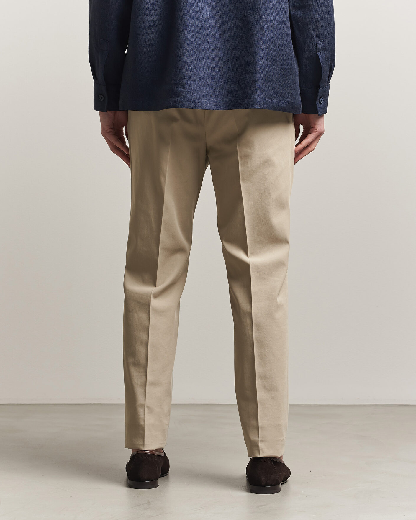 Hombres | Pantalones | Incotex | Ice Cotton Twill Pants Sand