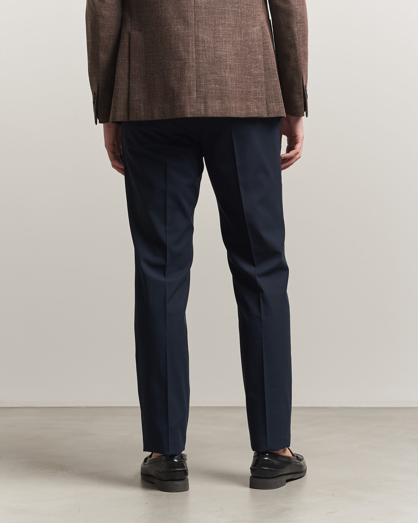 Hombres | Pantalones | Incotex | Ice Cotton Twill Pants Navy