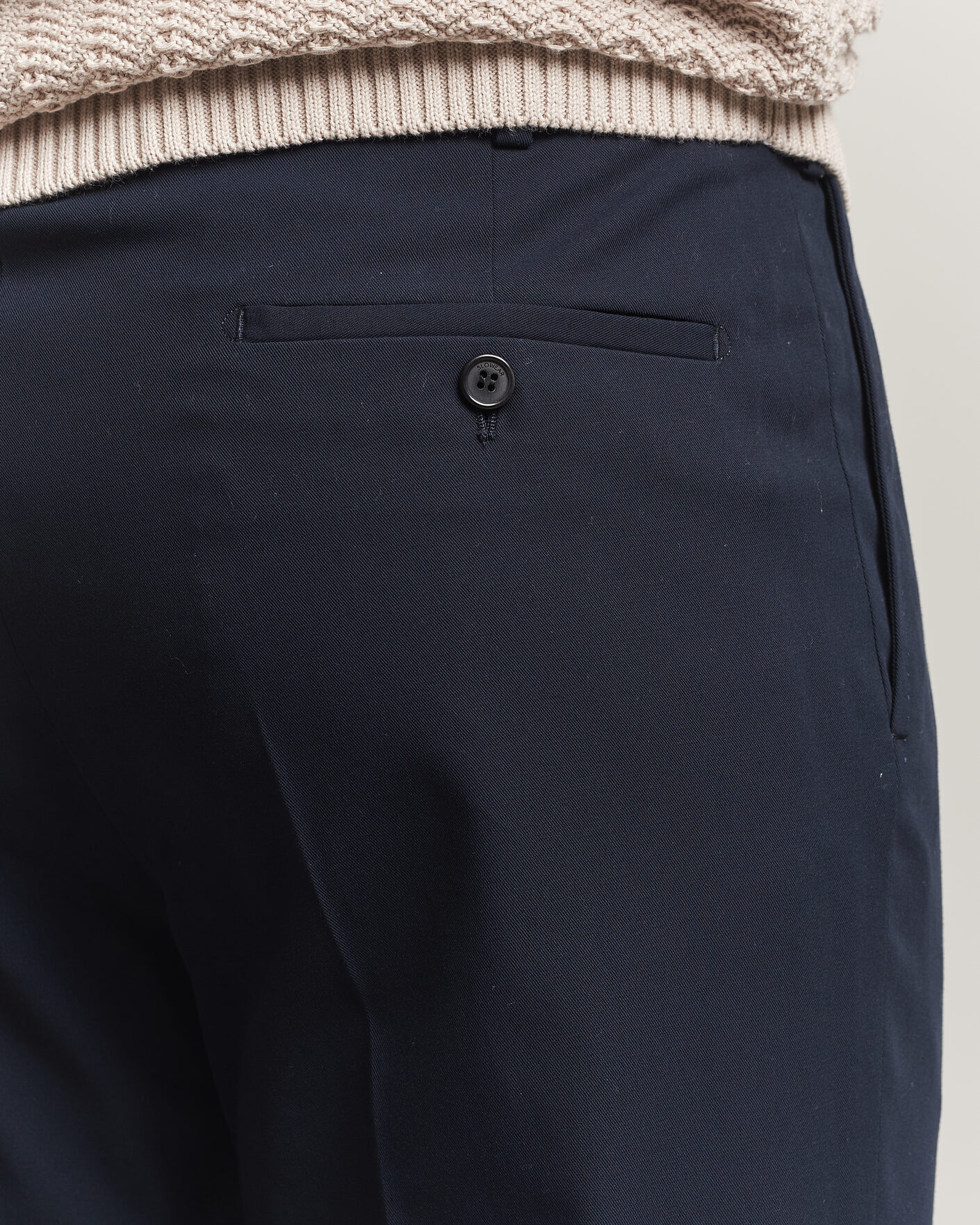 Hombres | Pantalones | Incotex | Ice Cotton Twill Pants Navy