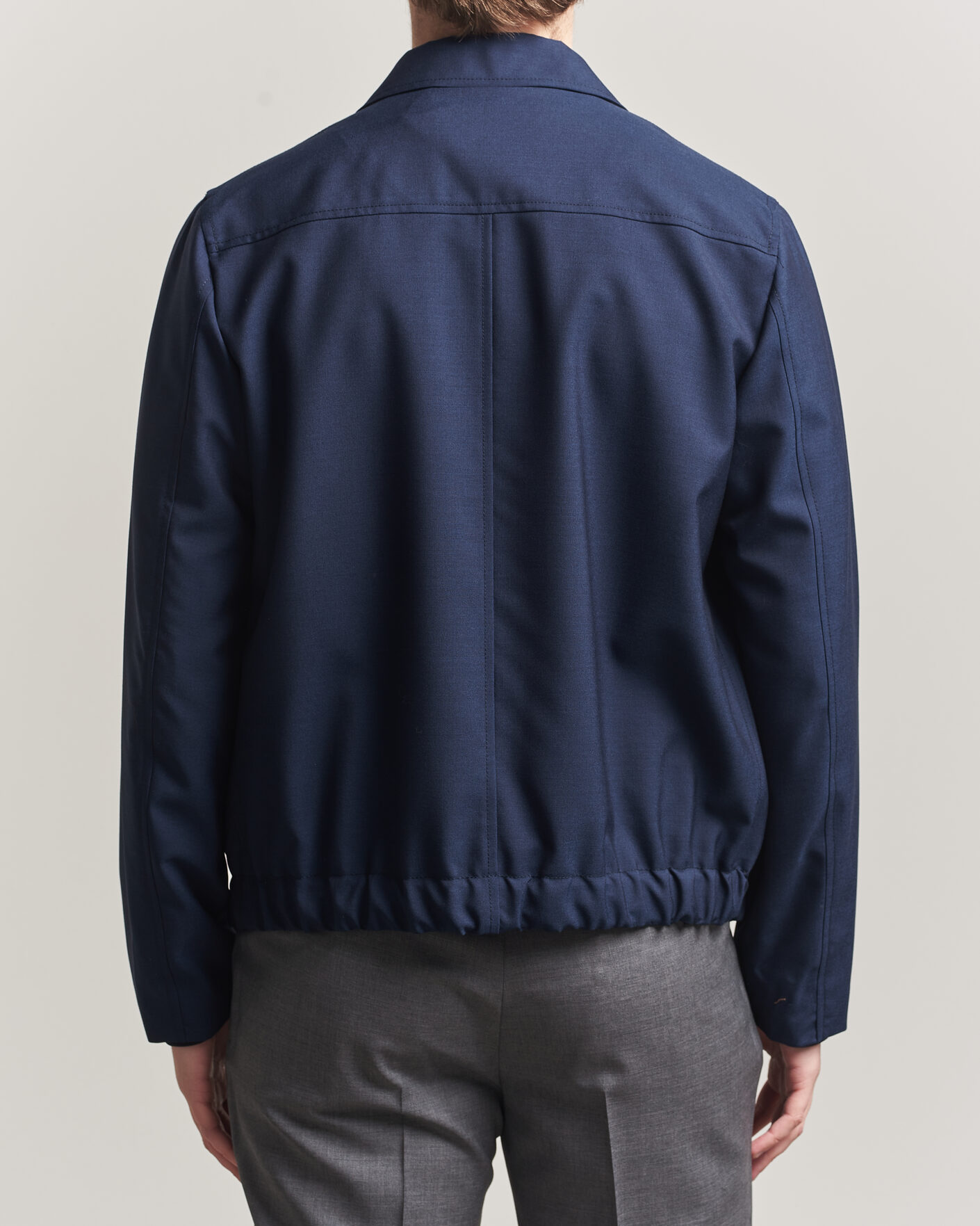 Hombres | Abrigos y chaquetas | Incotex | Primo Wool Shirt Jacket Navy