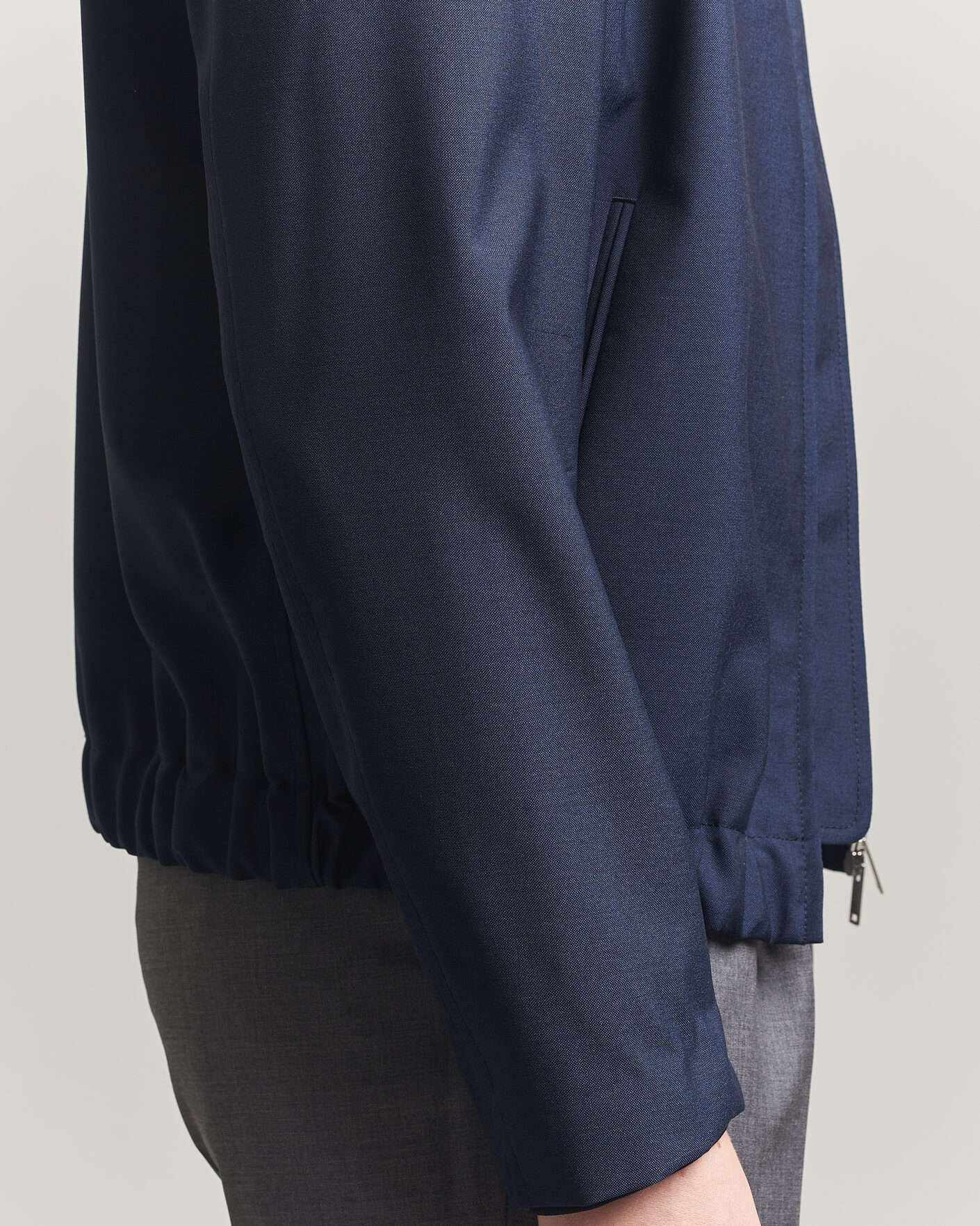 Hombres | Abrigos y chaquetas | Incotex | Primo Wool Shirt Jacket Navy