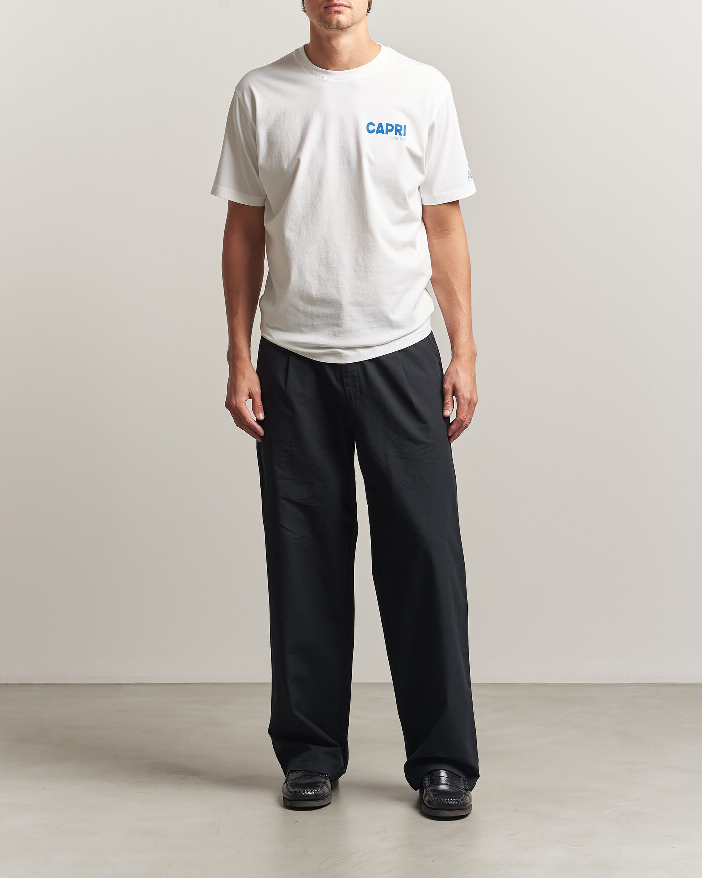 Hombres | Camisetas | MC2 Saint Barth | Back Printed Cotton T-Shirt Capri Summer