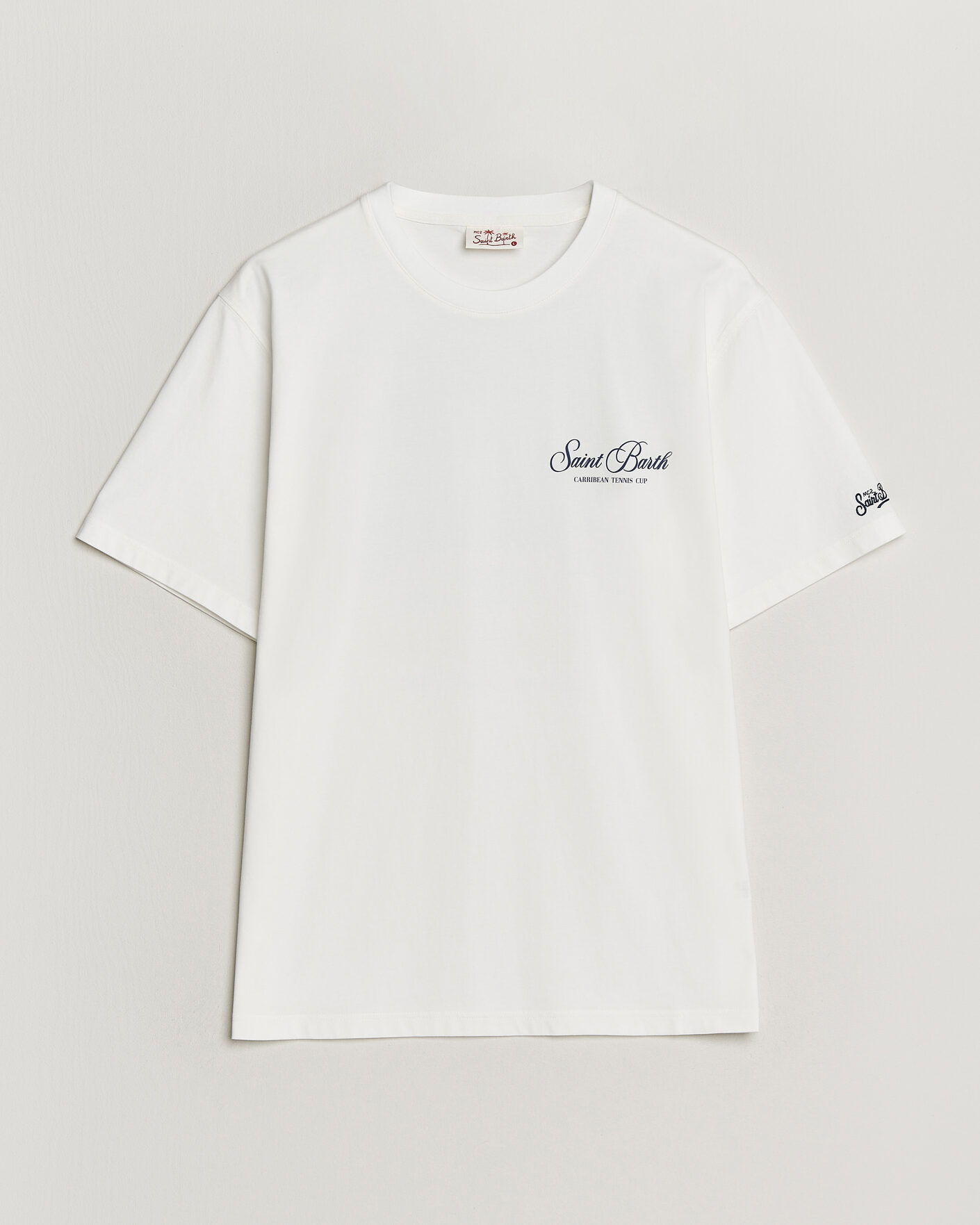 Hombres | Camisetas | MC2 Saint Barth | Back Printed Cotton T-Shirt Gustavia Cup