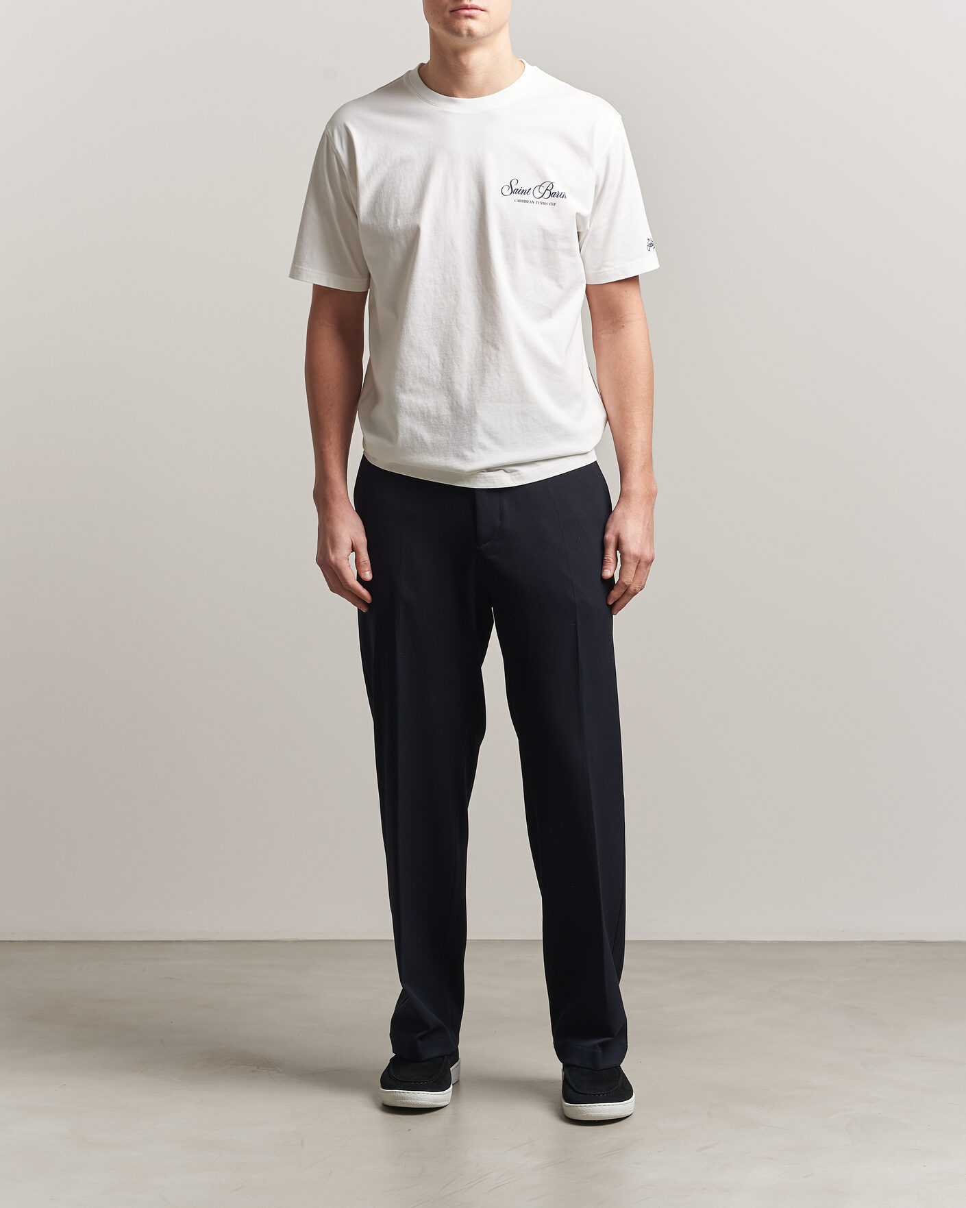 Hombres | Camisetas | MC2 Saint Barth | Back Printed Cotton T-Shirt Gustavia Cup