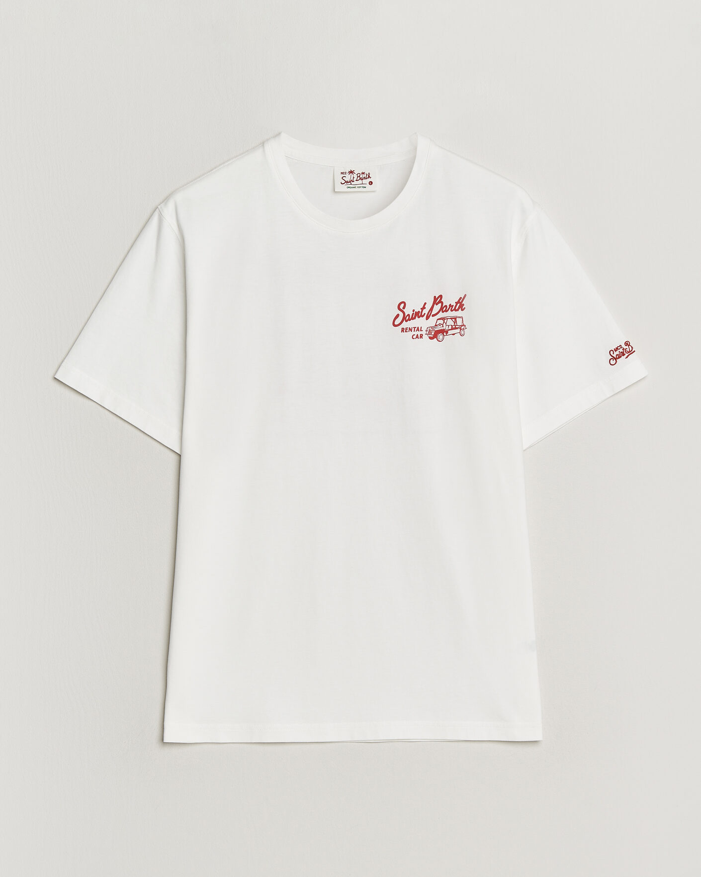 Hombres | Camisetas | MC2 Saint Barth | Back Printed Cotton T-Shirt Rental Car