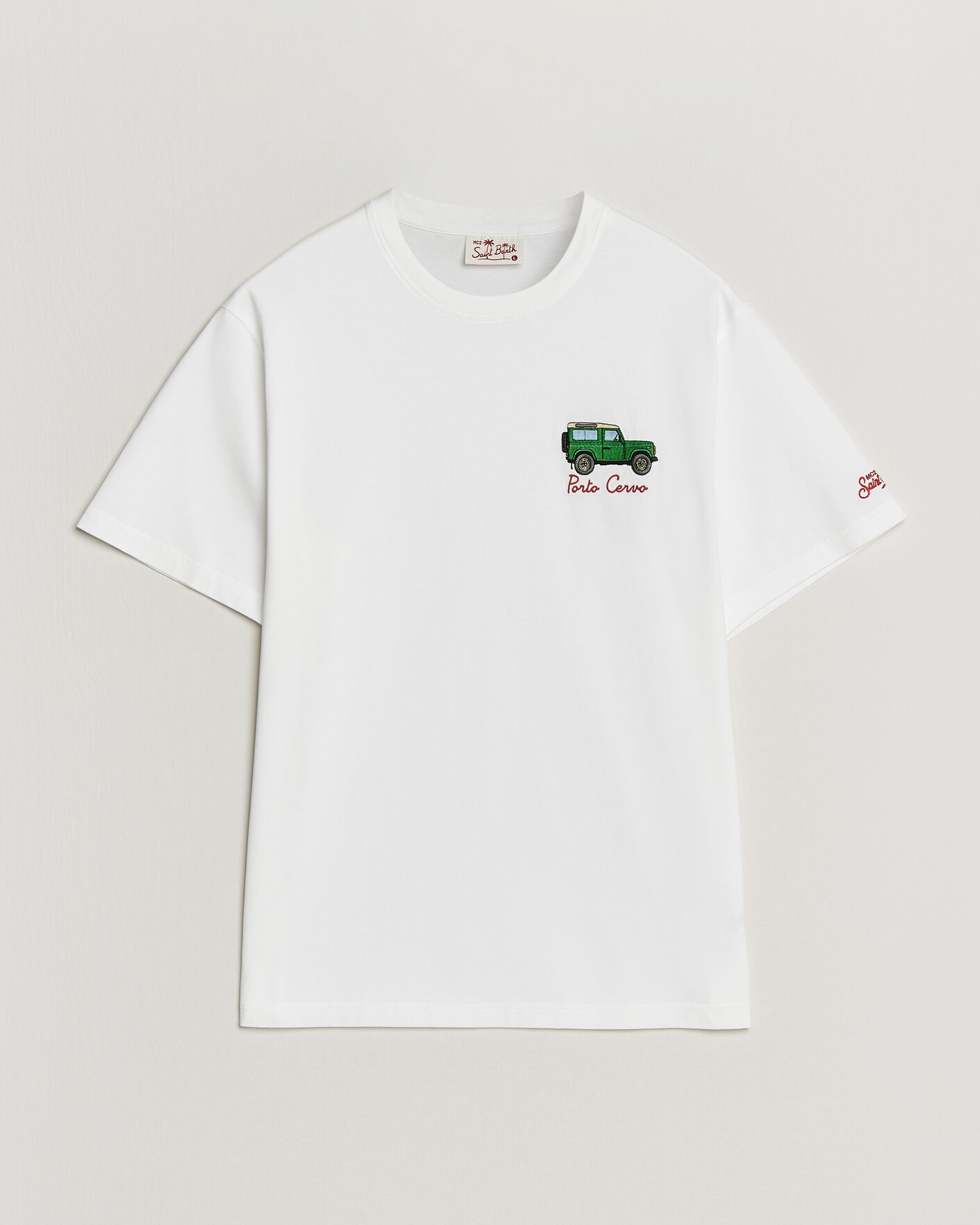 Hombres | Camisetas | MC2 Saint Barth | Printed Cotton T-Shirt Car Cervo