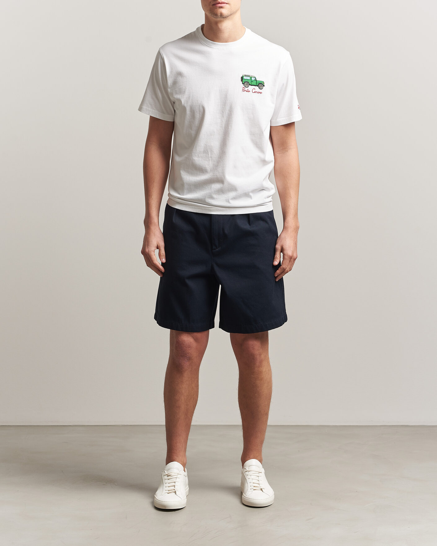 Hombres | Camisetas | MC2 Saint Barth | Printed Cotton T-Shirt Car Cervo