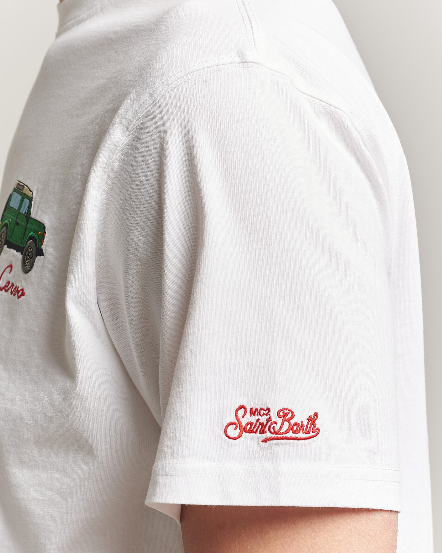 Hombres | Camisetas | MC2 Saint Barth | Printed Cotton T-Shirt Car Cervo