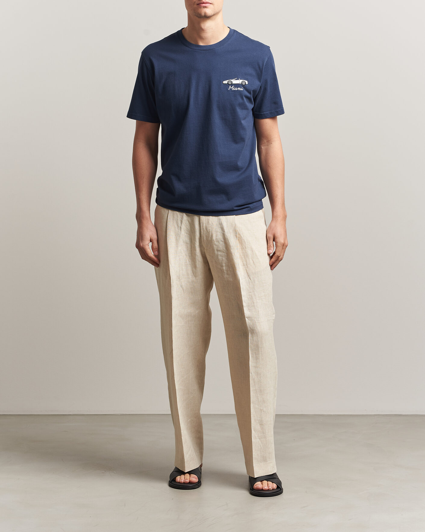 Hombres | Camisetas | MC2 Saint Barth | Printed Cotton T-Shirt Car Miami