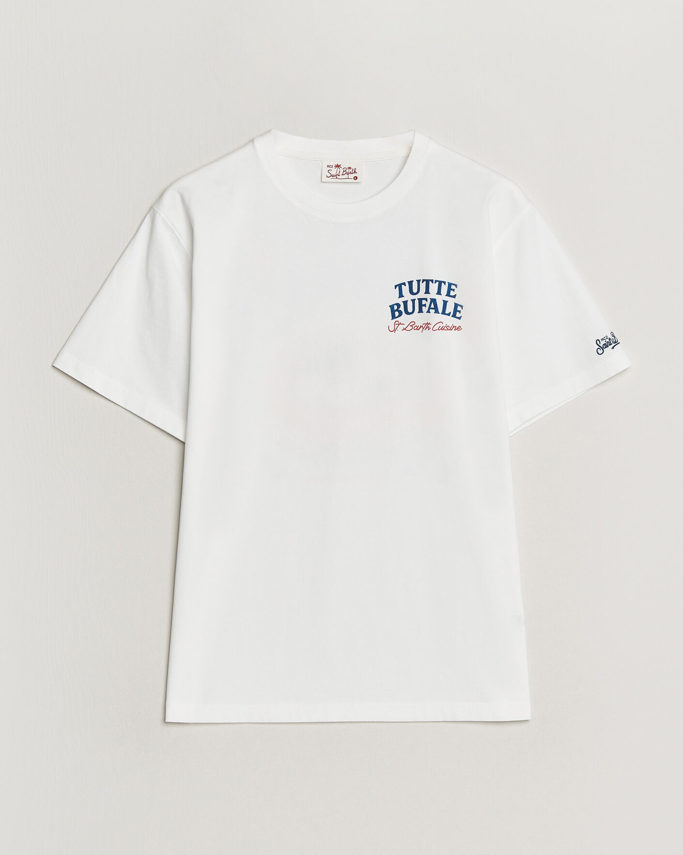 Hombres | Camisetas | MC2 Saint Barth | Back Printed Cotton T-Shirt Bufale