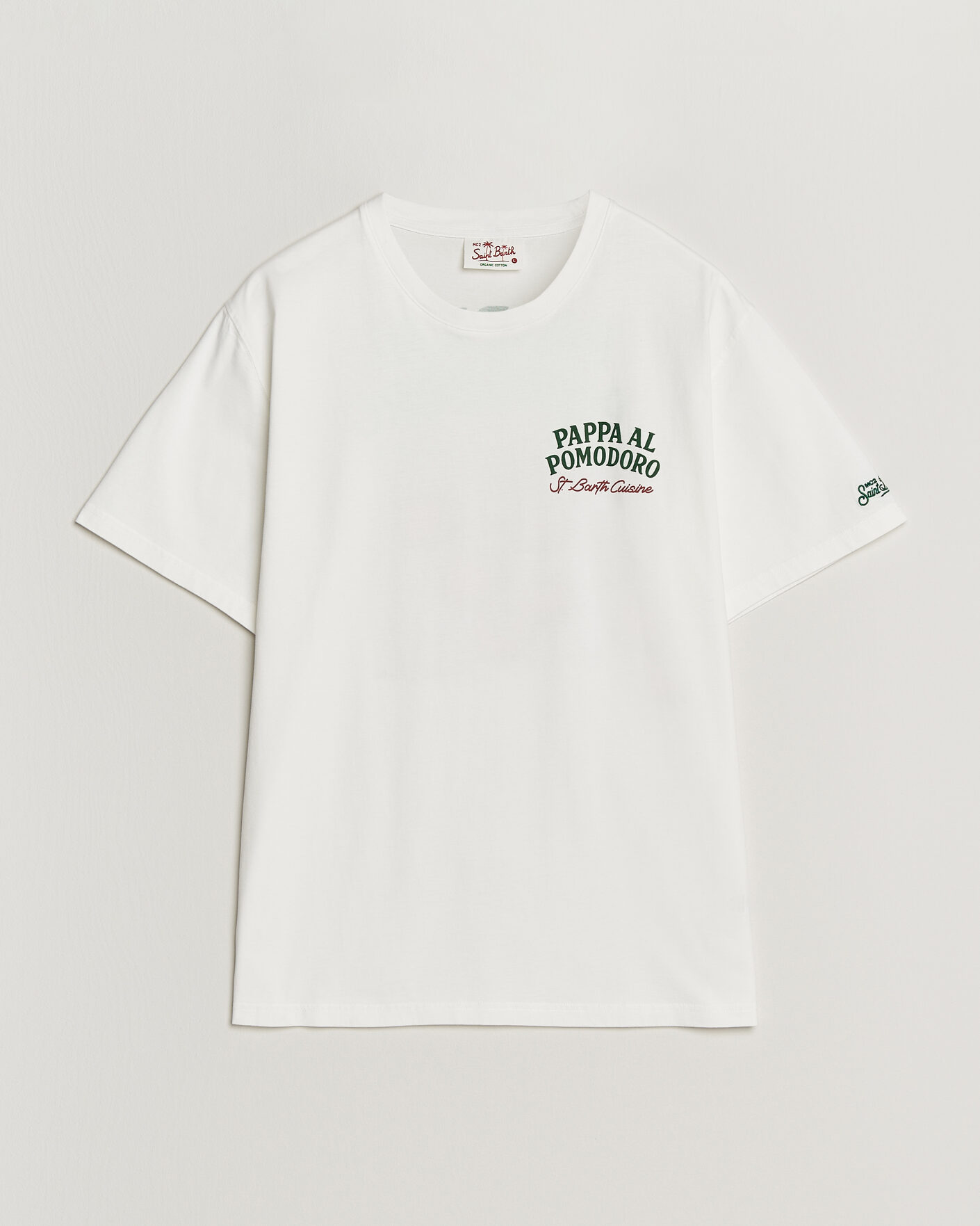 Hombres | Camisetas | MC2 Saint Barth | Back Printed Cotton T-Shirt Pappa Pomodoro