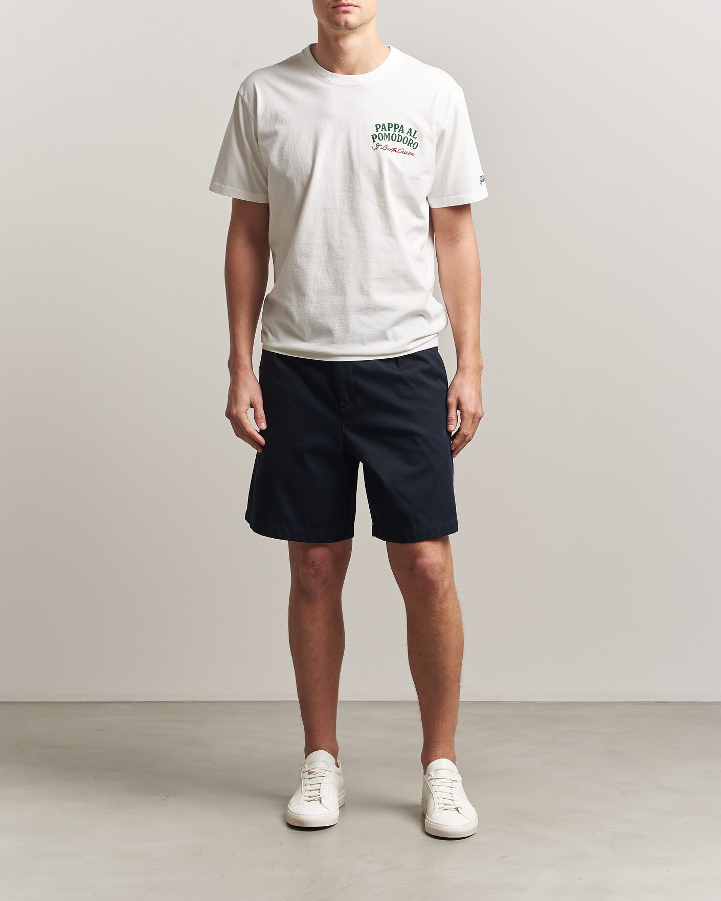 Hombres | Camisetas | MC2 Saint Barth | Back Printed Cotton T-Shirt Pappa Pomodoro