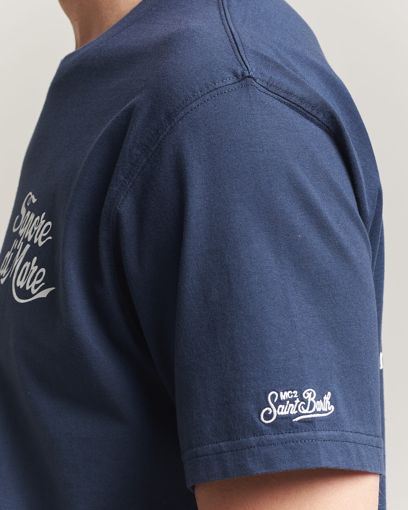 Hombres | Camisetas | MC2 Saint Barth | Printed Cotton T-Shirt Sapore Di Mare