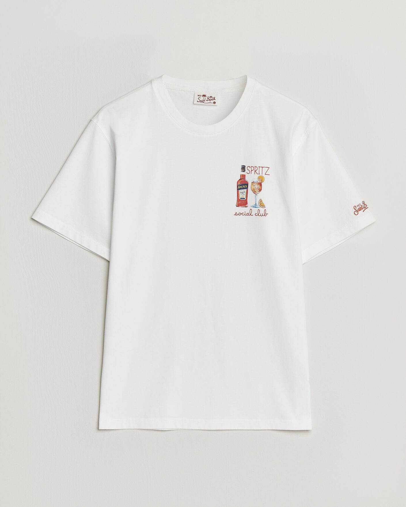 Hombres | Camisetas | MC2 Saint Barth | Printed Cotton T-Shirt Social Spritz
