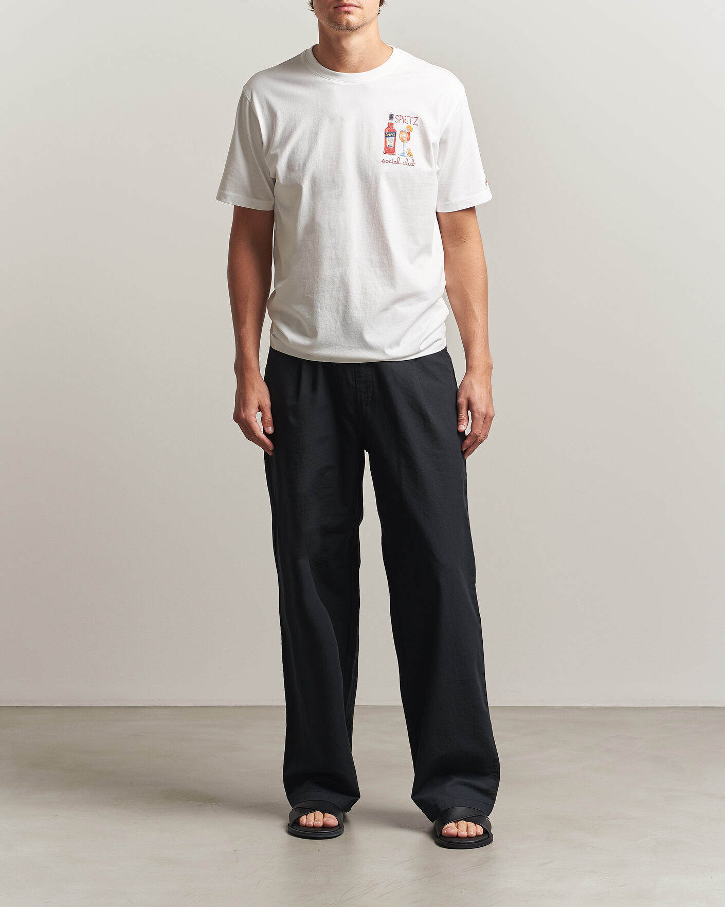 Hombres | Camisetas | MC2 Saint Barth | Printed Cotton T-Shirt Social Spritz