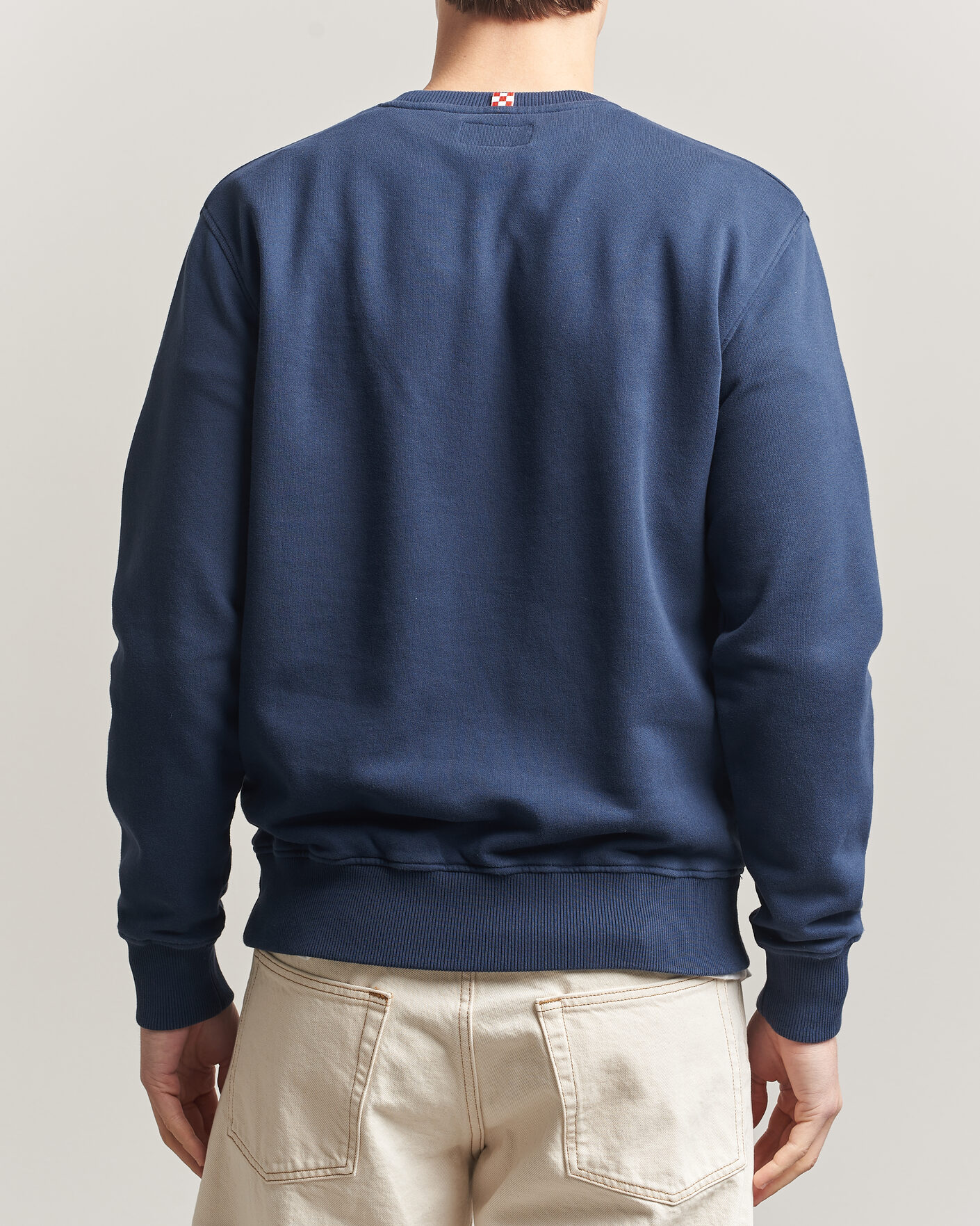 Hombres | Jerséis y prendas de punto | MC2 Saint Barth | Terry Cotton Logo Sweatshirt Navy