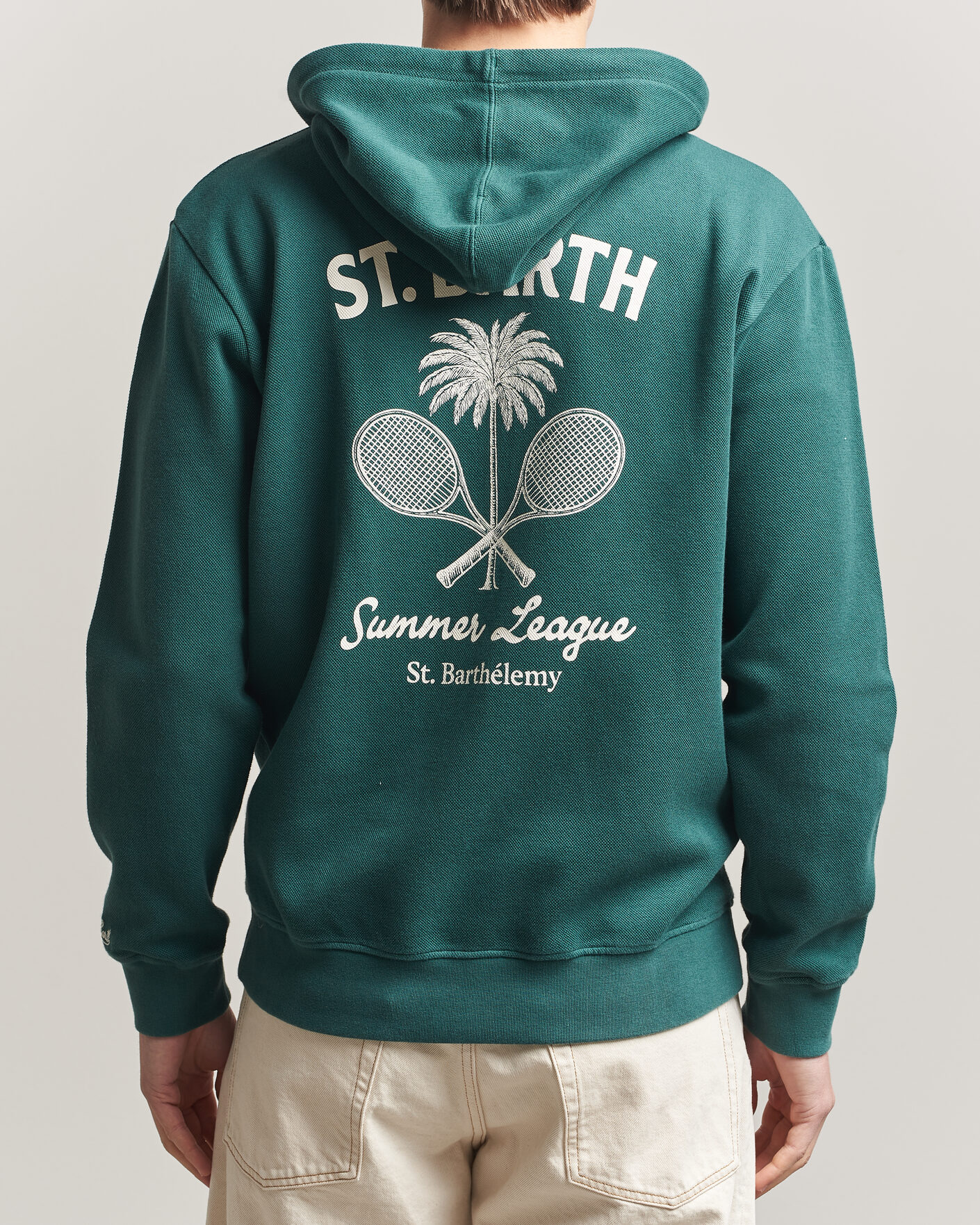 Hombres | Jerséis y prendas de punto | MC2 Saint Barth | Back Printed Hoodie Tennis League