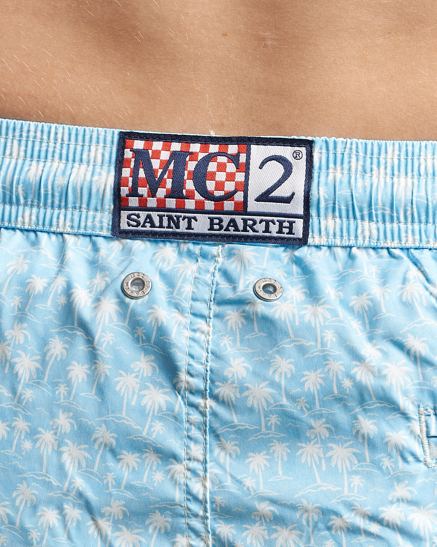 Hombres | Bañadores | MC2 Saint Barth | Printed Swim Shorts Blue Palms