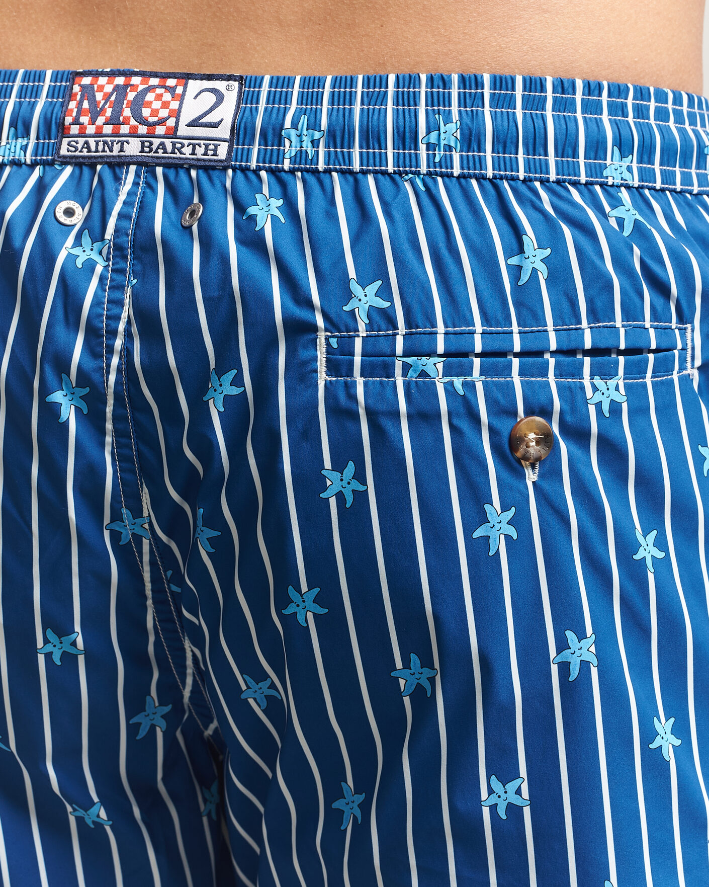 Hombres | Bañadores | MC2 Saint Barth | Printed Swim Shorts Blue Starfish