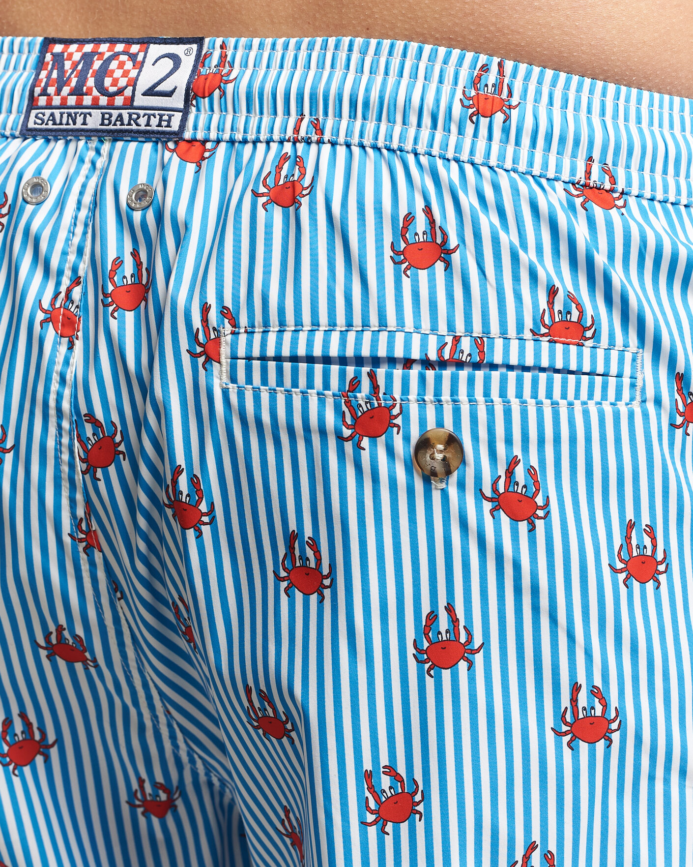 Hombres | Bañadores | MC2 Saint Barth | Printed Swim Shorts Blue Crabs