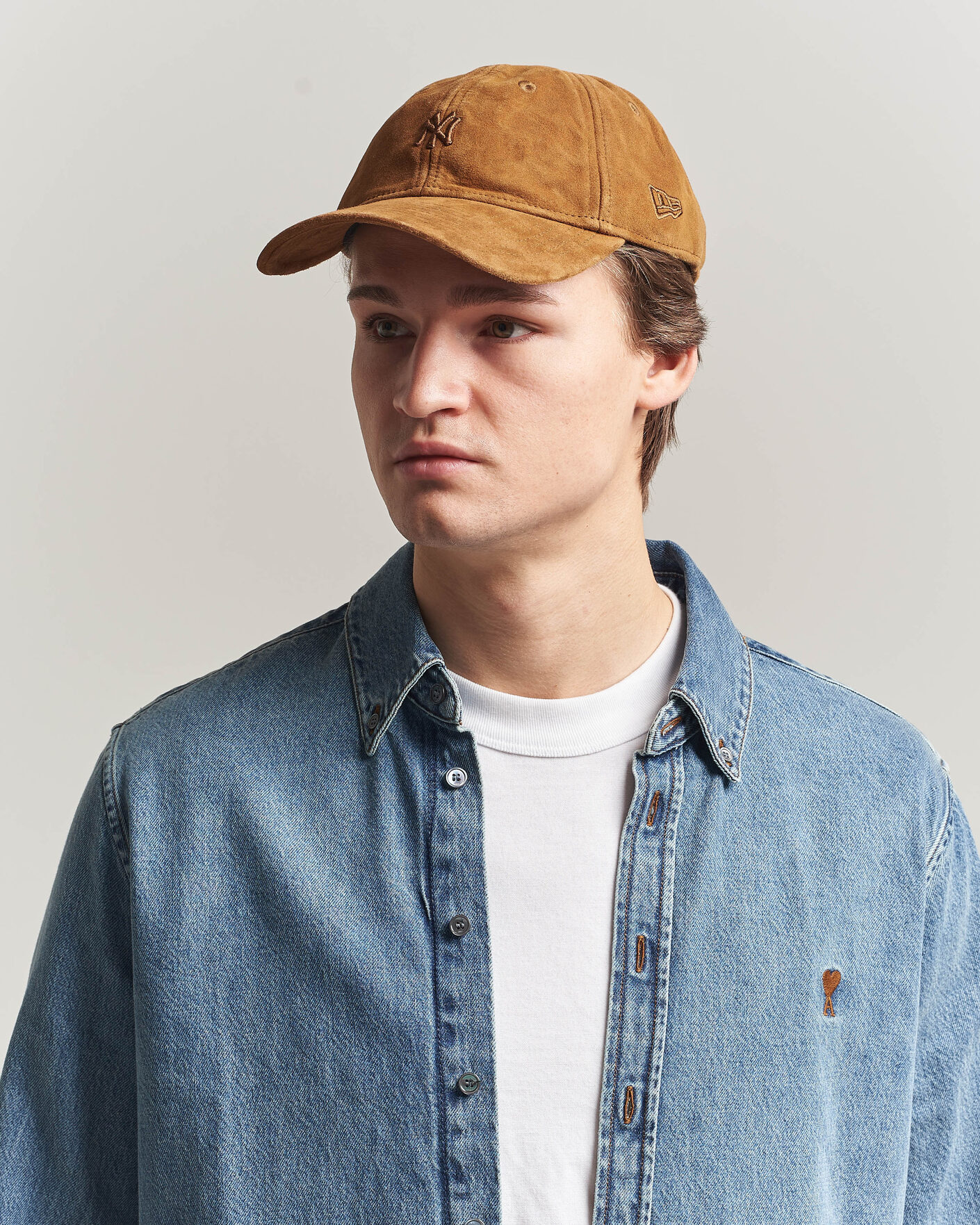 Hombres | Sombreros y gorras | New Era | 9Twenty Suede New York Yankees Cap Brown
