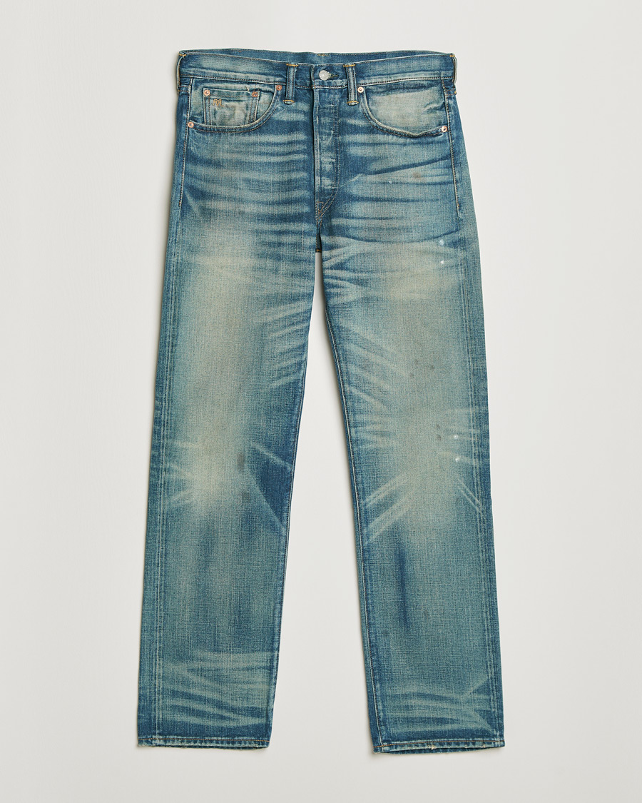 Hombres | Vaqueros | RRL | Straight Fit 5-Pocket Denim Milner Wash